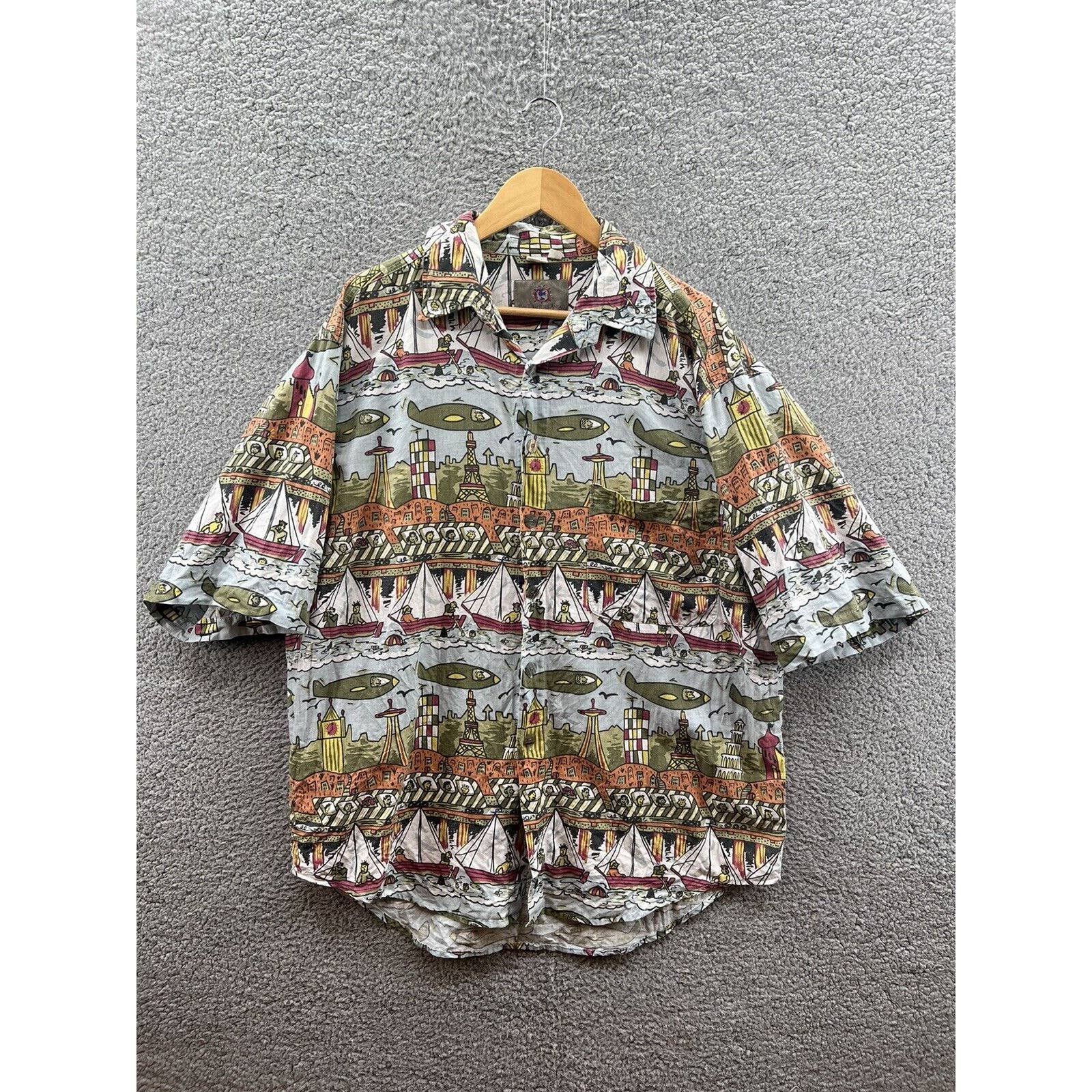 The Territory Ahead City Landmark All Over Print Button Up