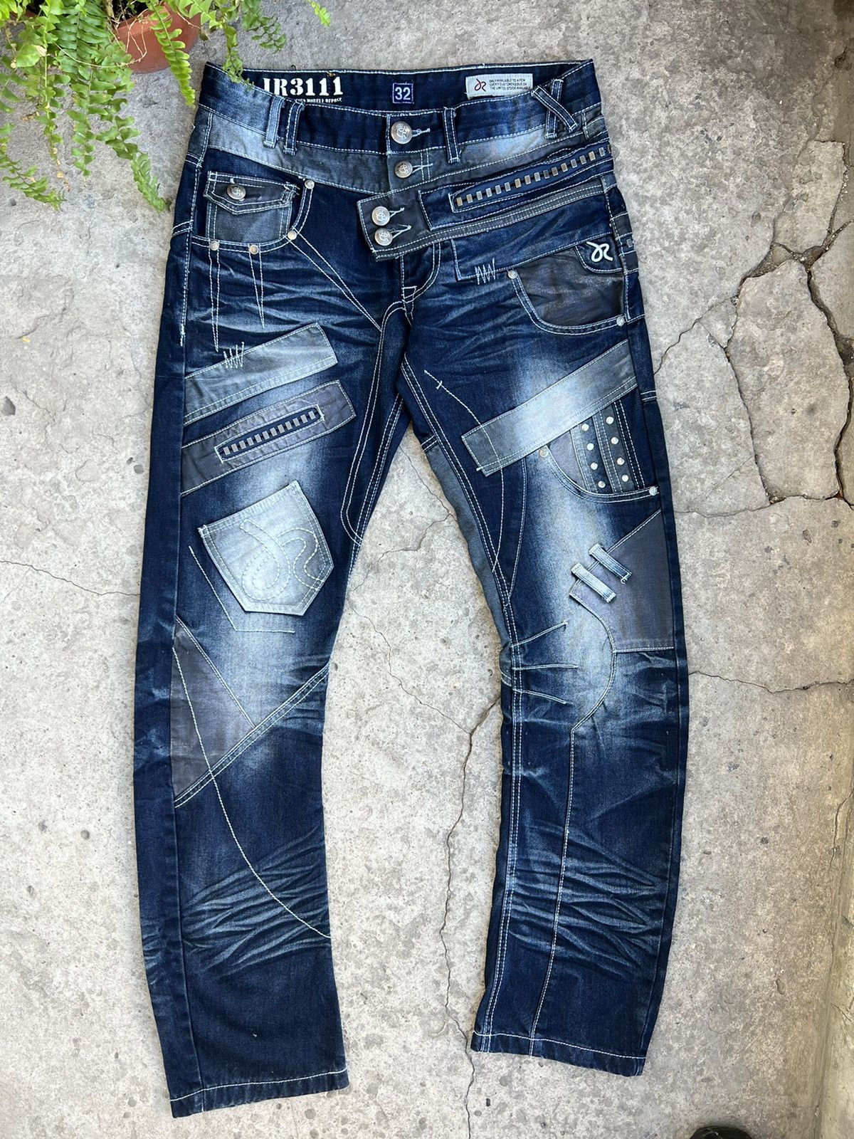 Japanese Brand × Vintage Vintage J Rag Multi-Pockets Faded Denim Cargo Pants/Jeans Size US 32 / EU 48 - 11 Thumbnail