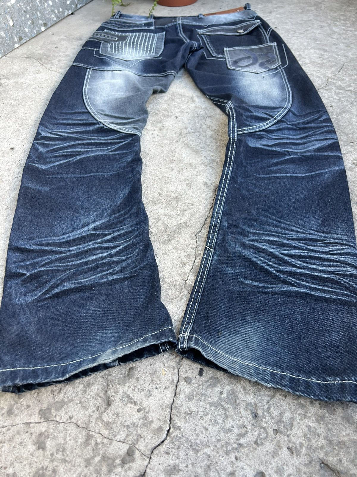 Japanese Brand × Vintage Vintage J Rag Multi-Pockets Faded Denim Cargo Pants/Jeans Size US 32 / EU 48 - 16 Thumbnail
