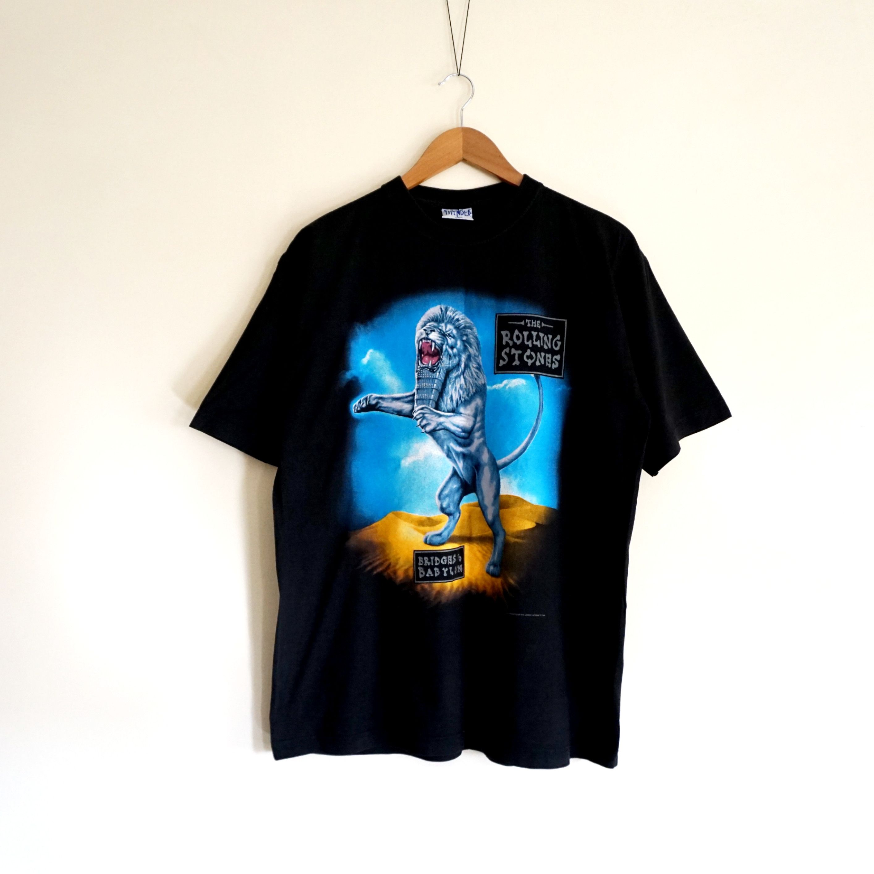 Band Tees vintage The Rolling Stones Bridges To Babylon World Tour1997 Size US L / EU 52-54 / 3 - 1 Thumbnail