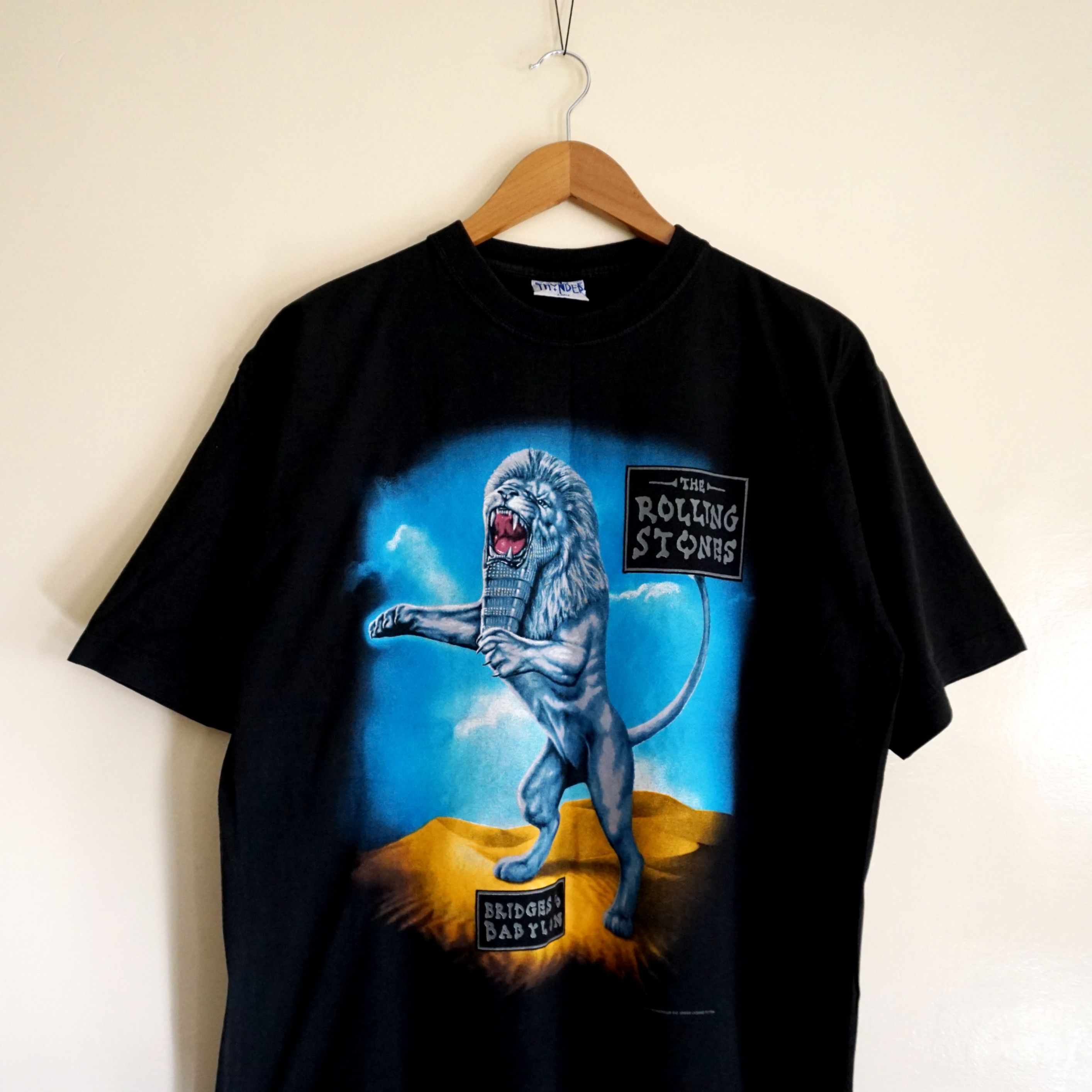 Band Tees vintage The Rolling Stones Bridges To Babylon World Tour1997 Size US L / EU 52-54 / 3 - 3 Thumbnail