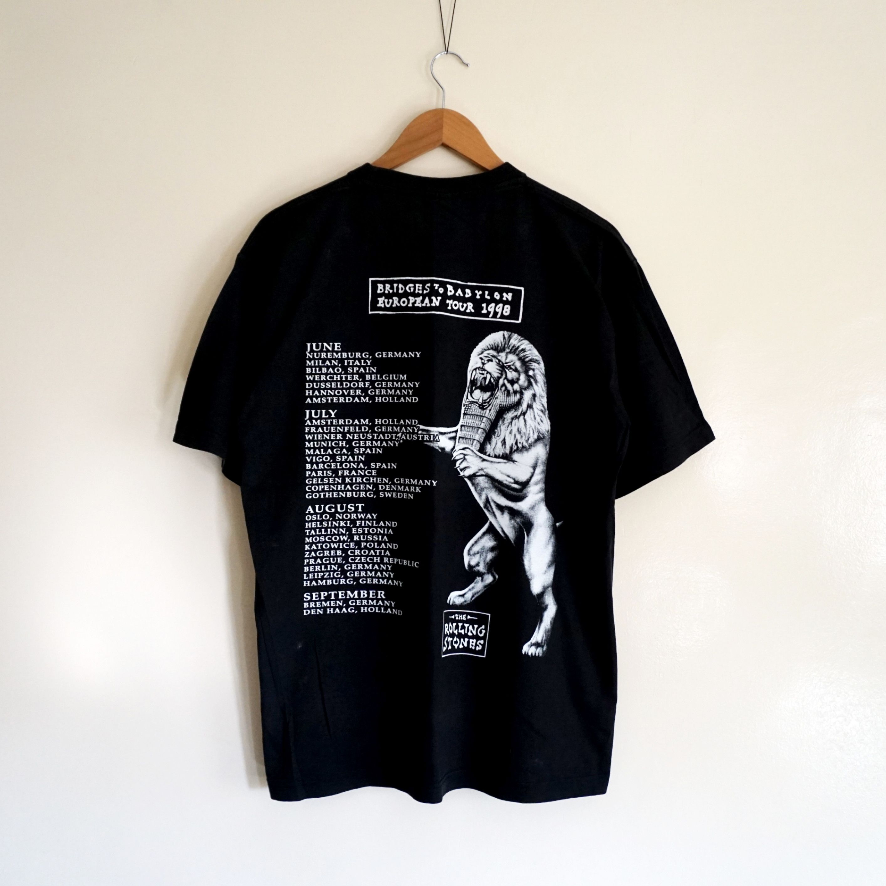 Band Tees vintage The Rolling Stones Bridges To Babylon World Tour1997 Size US L / EU 52-54 / 3 - 2 Thumbnail
