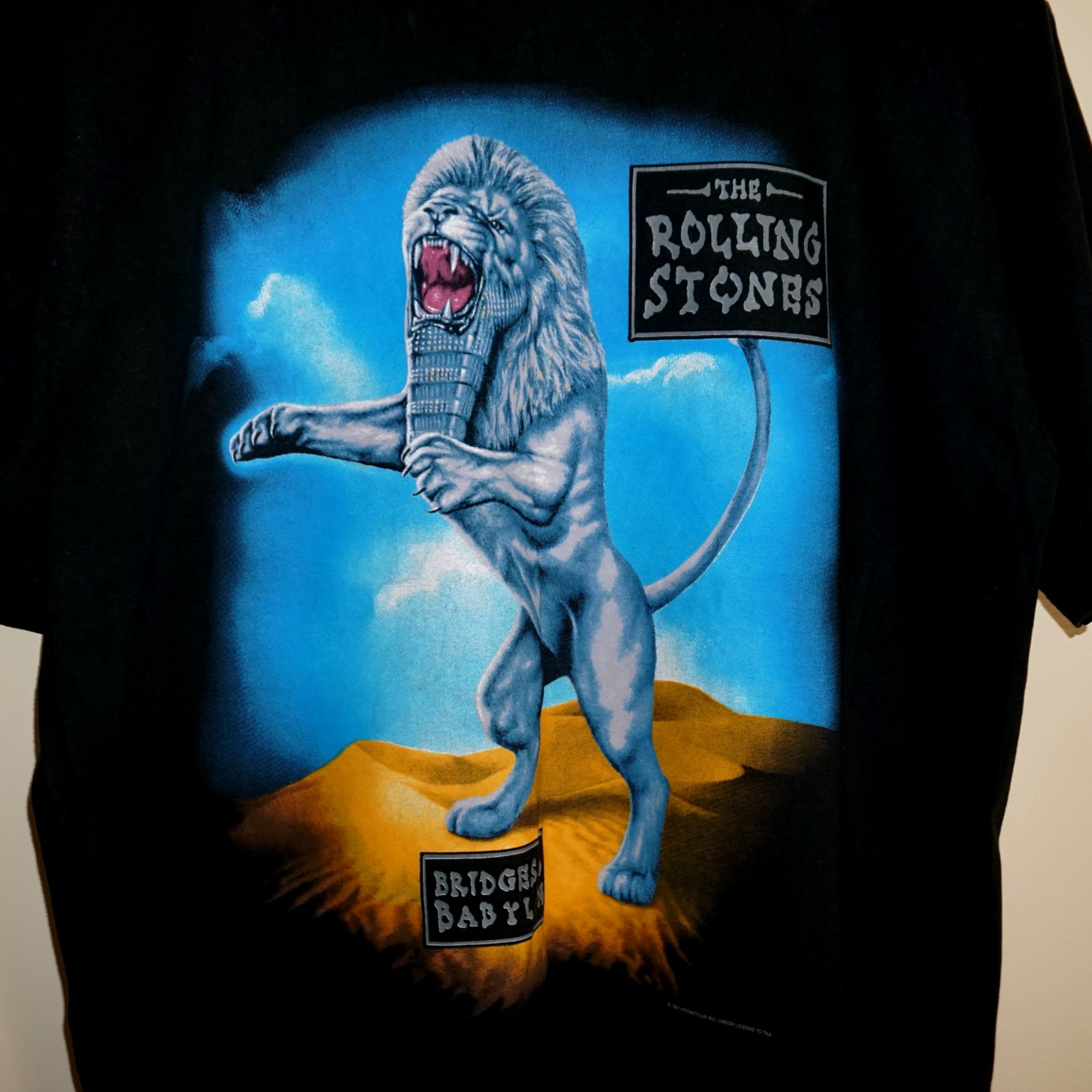 Band Tees vintage The Rolling Stones Bridges To Babylon World Tour1997 Size US L / EU 52-54 / 3 - 7 Thumbnail