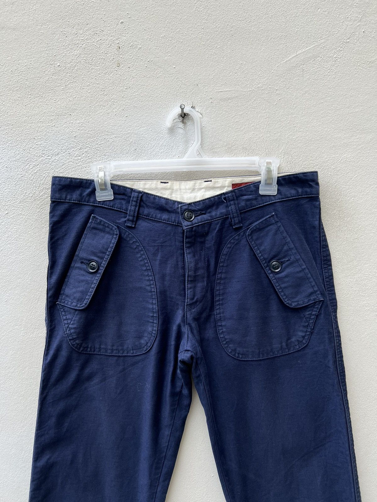Vintage Vintage UNICO LINEA Japan Moleskin Cotton Work Pant Size US 31 - 7 Thumbnail
