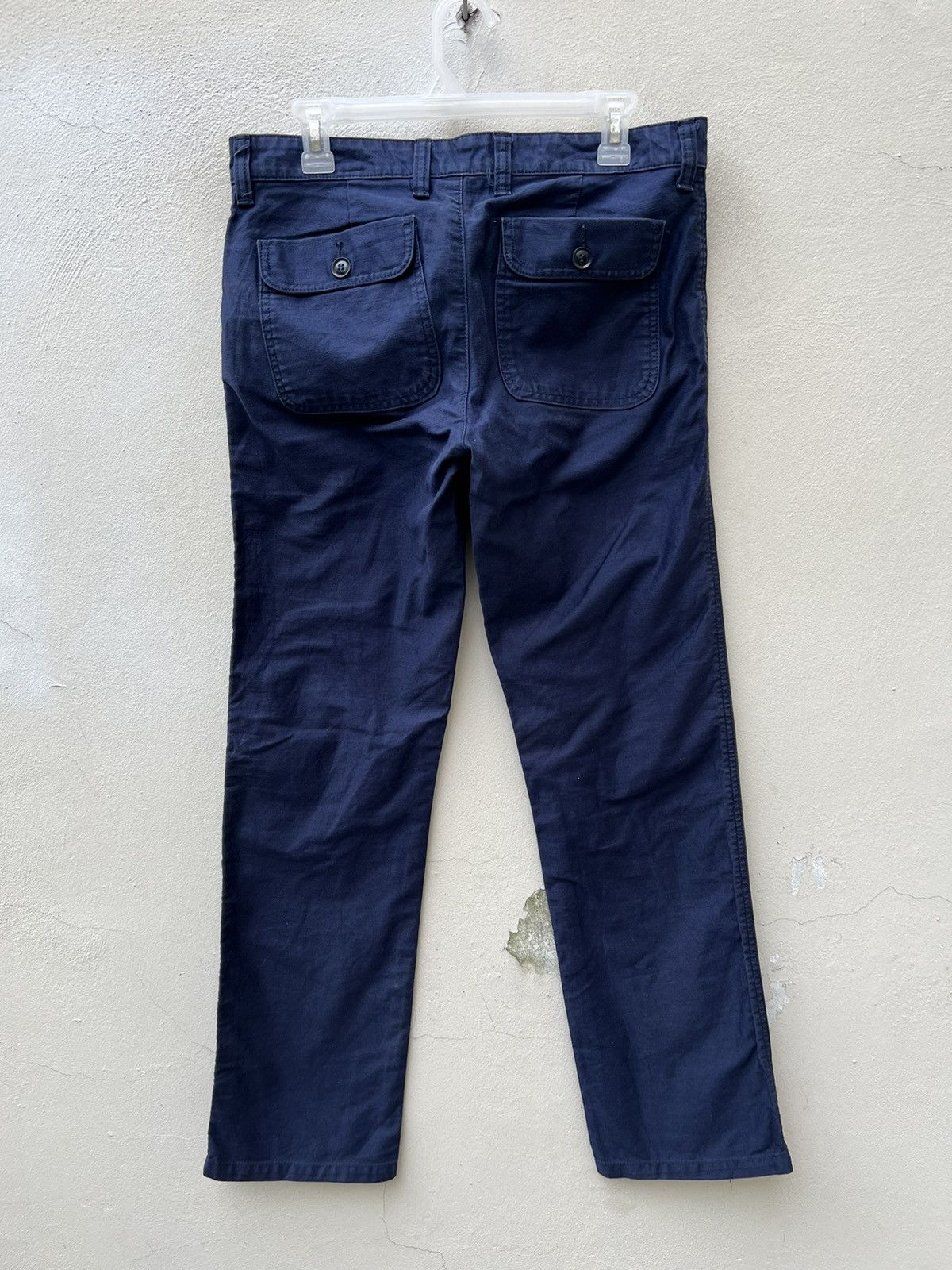 Vintage Vintage UNICO LINEA Japan Moleskin Cotton Work Pant Size US 31 - 14 Thumbnail