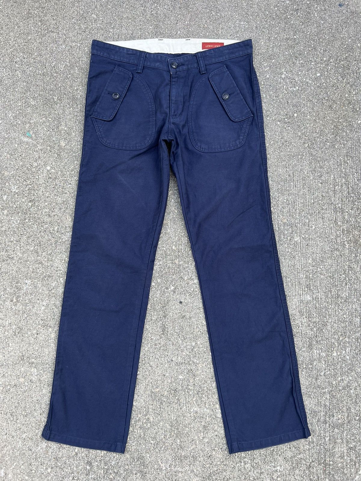 Vintage Vintage UNICO LINEA Japan Moleskin Cotton Work Pant Size US 31 - 1 Thumbnail