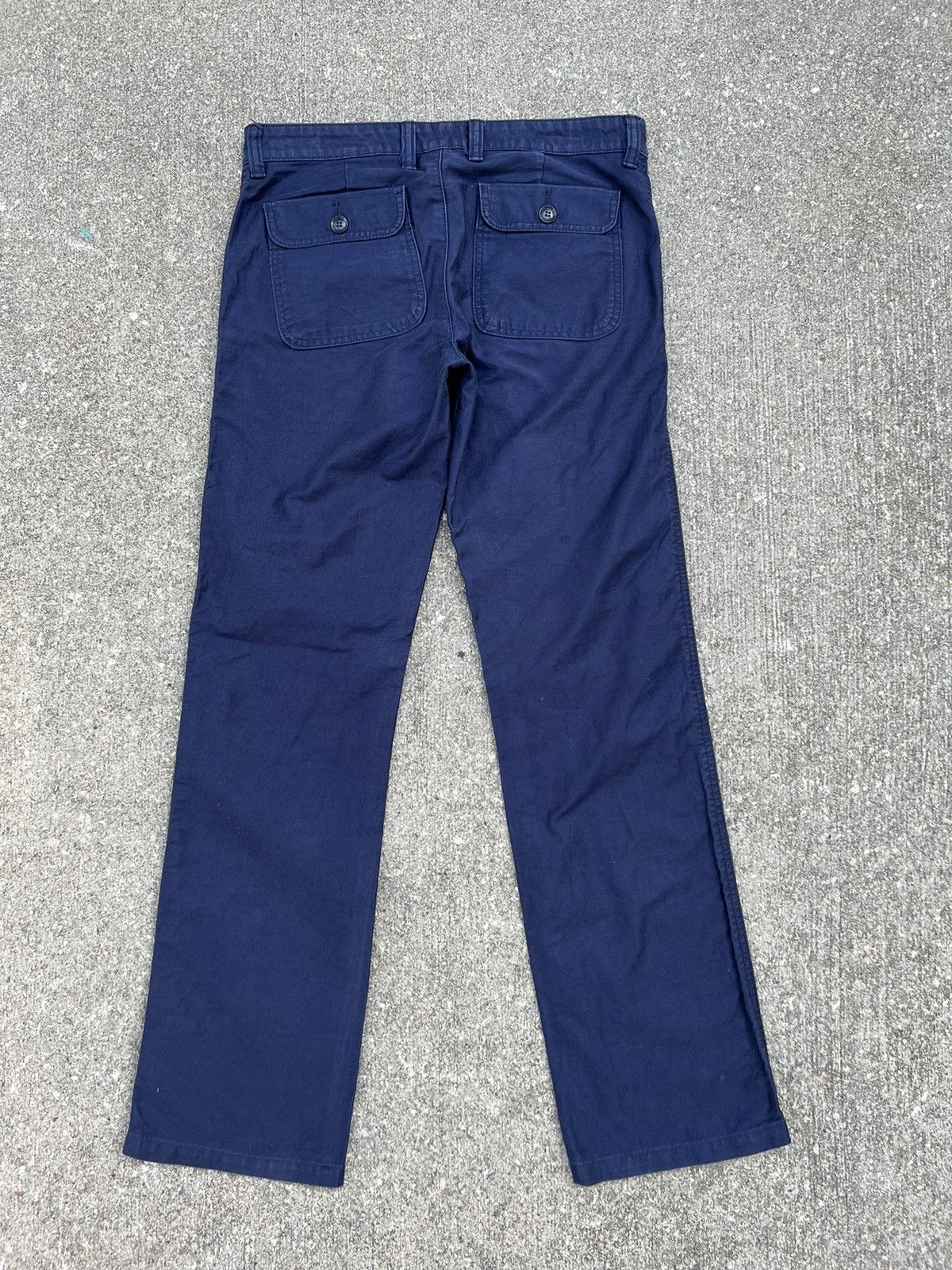 Vintage Vintage UNICO LINEA Japan Moleskin Cotton Work Pant Size US 31 - 5 Thumbnail