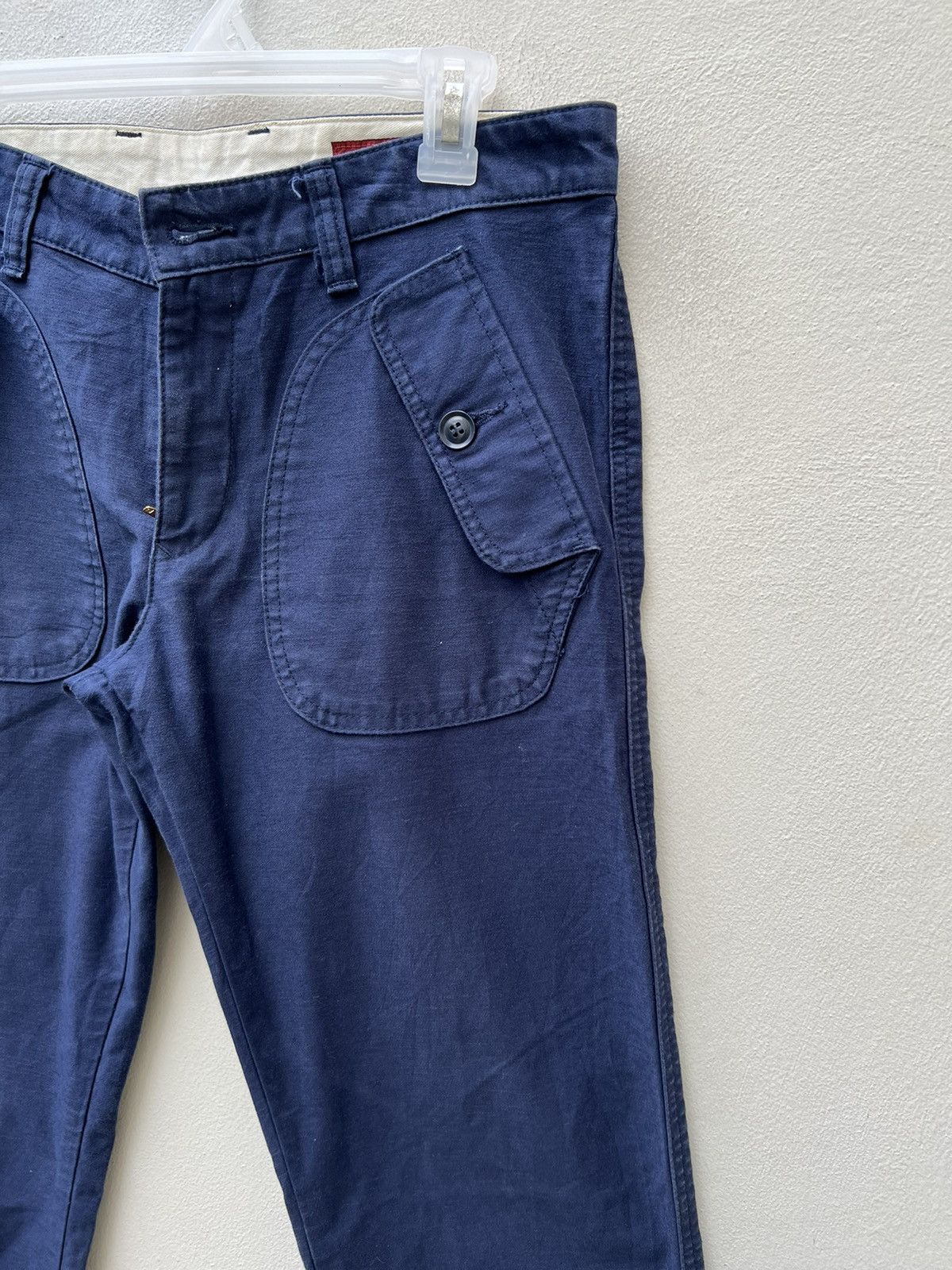 Vintage Vintage UNICO LINEA Japan Moleskin Cotton Work Pant Size US 31 - 12 Thumbnail