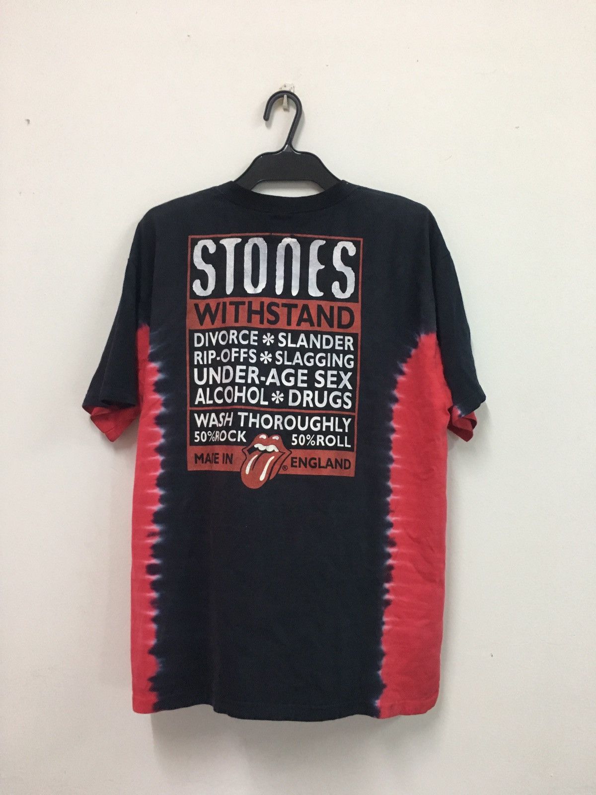Band Tees × The Rolling Stones × Vintage Vintage Rolling Stones tie dye t-shirt very rare design Size US L / EU 52-54 / 3 - 2 Thumbnail