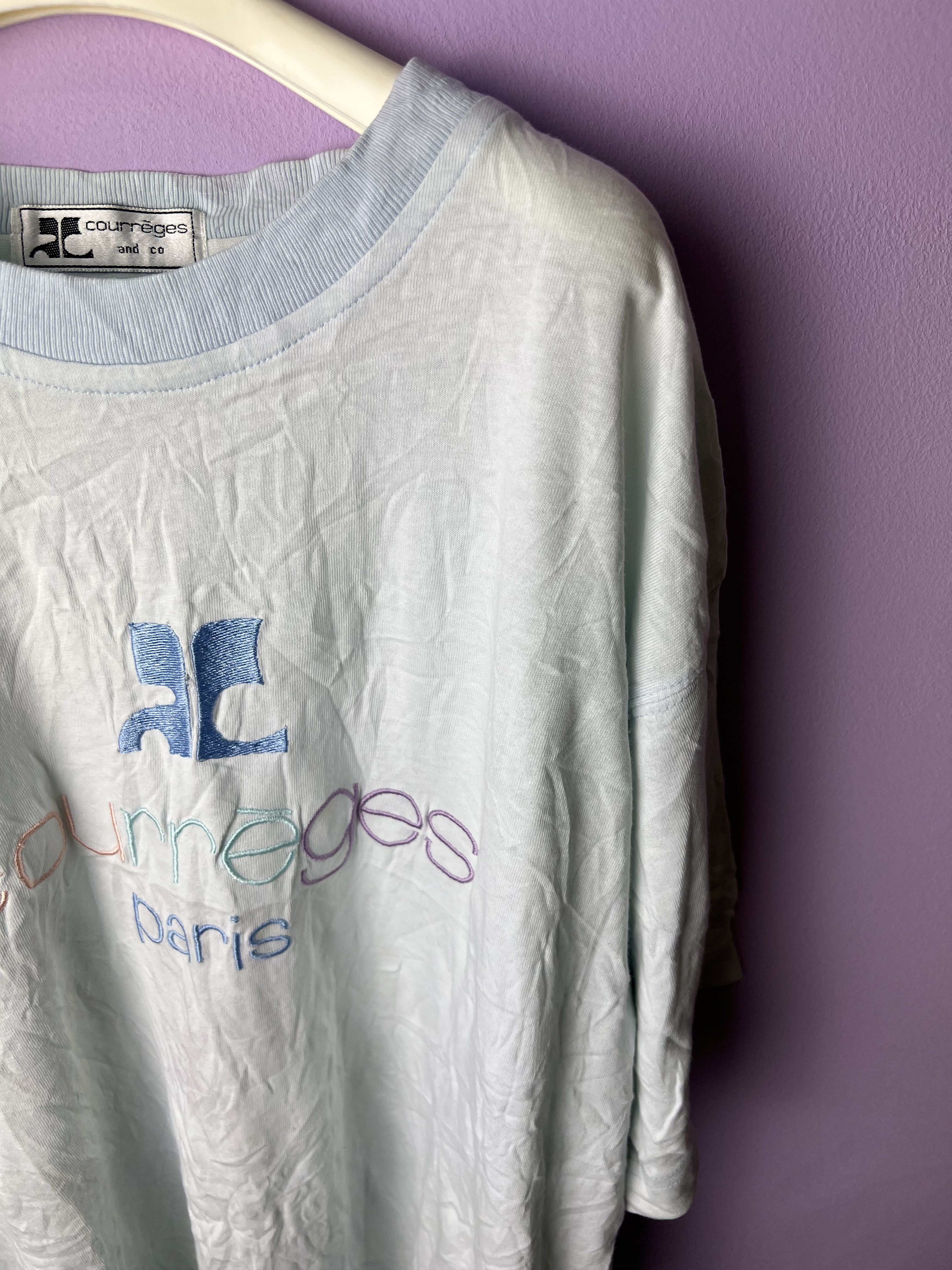Andre Courreges 🔥Vintage Embroidery Courreges Paris Tees Size US M / EU 48-50 / 2 - 6 Thumbnail