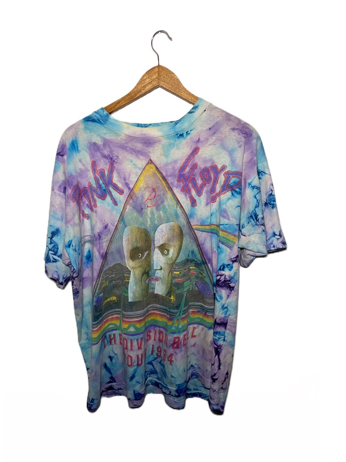 Image of Vintage Pink Floyd 1994 All Over Print Tie Dye in Blue, Men's (Size XL)