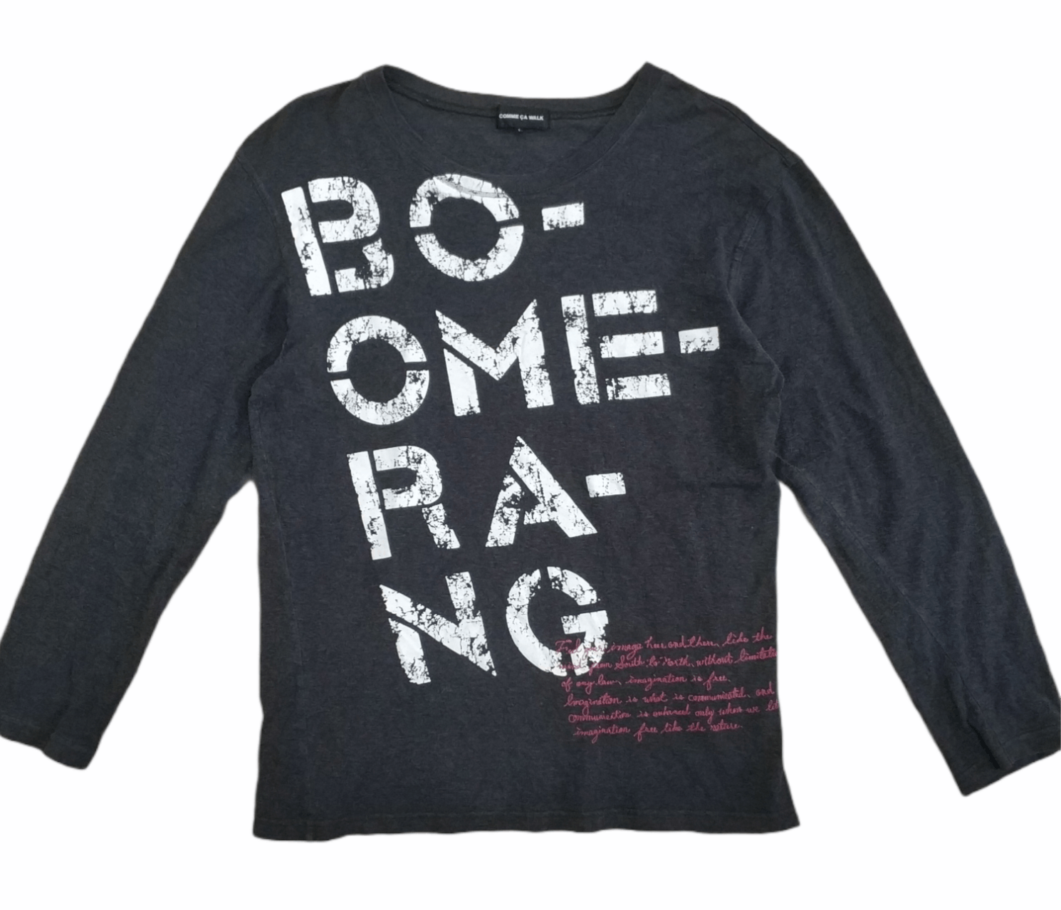 Comme Ca Ism 🔥Comme Ca Walk Overprint Boomerang Long Sleeve Tees Size US M / EU 48-50 / 2 - 1 Thumbnail