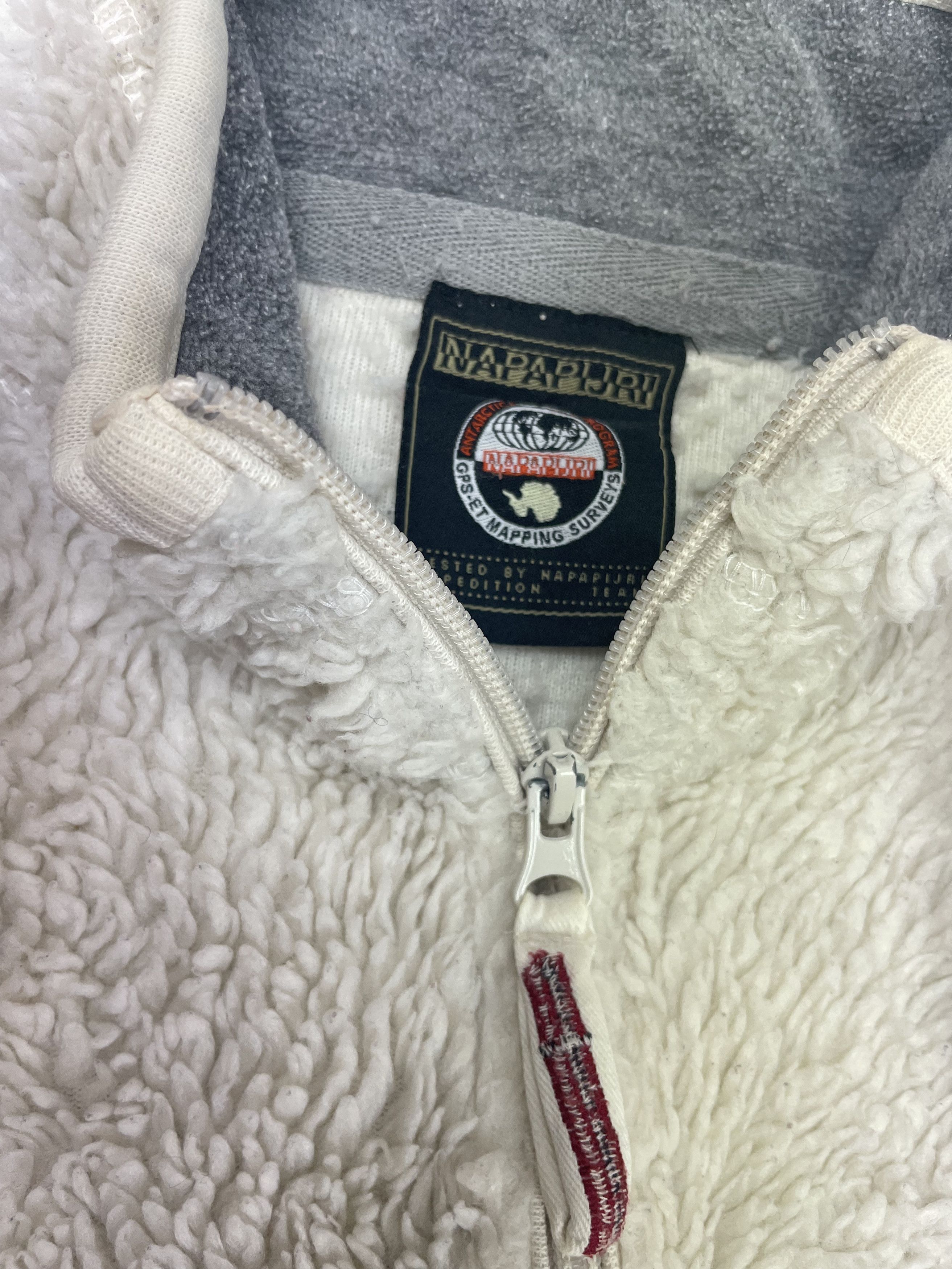 Napapijri × Vintage Napapijri Vintage Fleece Sherpa Sweater Jacket Size US S / EU 44-46 / 1 - 3 Thumbnail