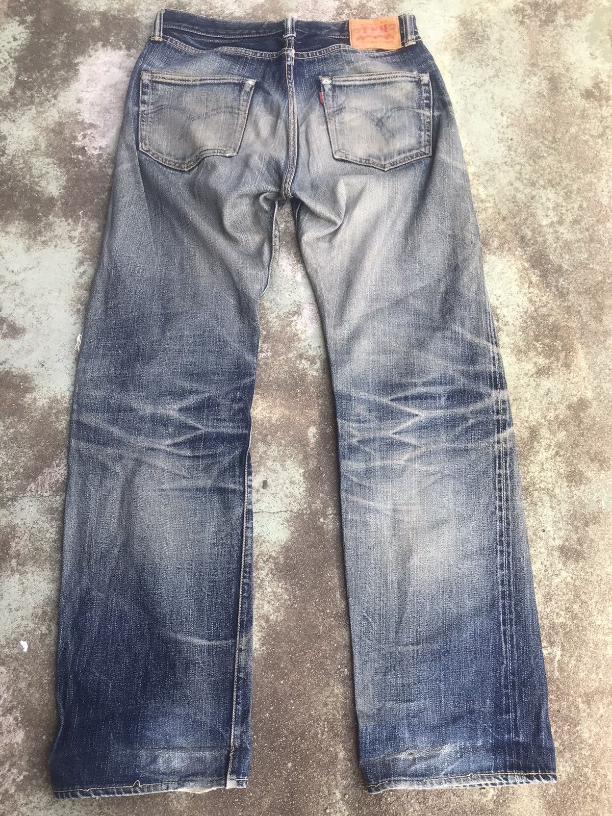 If Six Was Nine The Flat Head Selvedge Buttonfly Distressed Denim Size US 31 - 2 Thumbnail