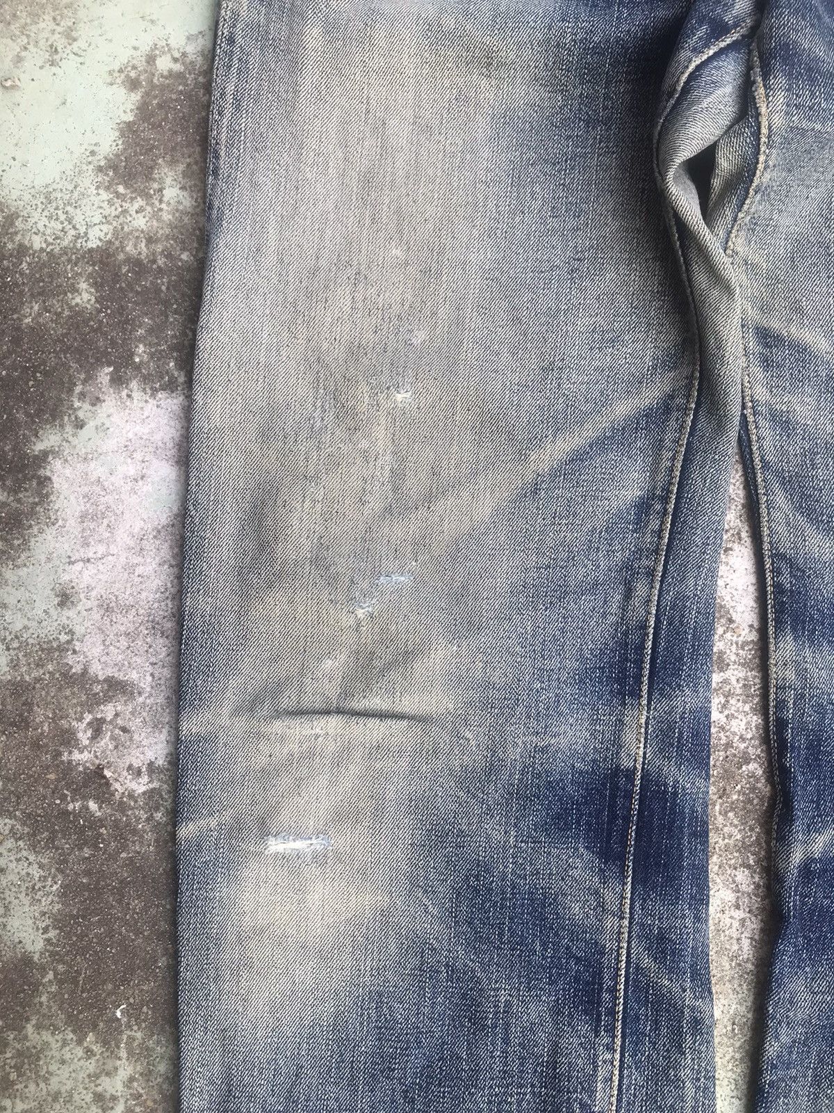If Six Was Nine The Flat Head Selvedge Buttonfly Distressed Denim Size US 31 - 5 Thumbnail