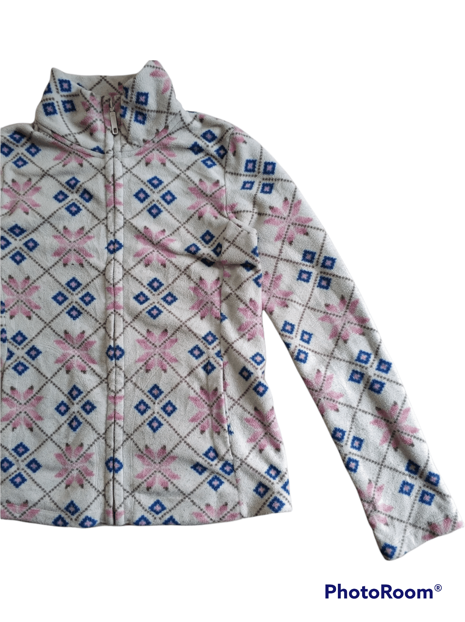 Japanese Brand 🔥Uniqlo Zipper Printed Fleece Size S / US 4 / IT 40 - 3 Thumbnail