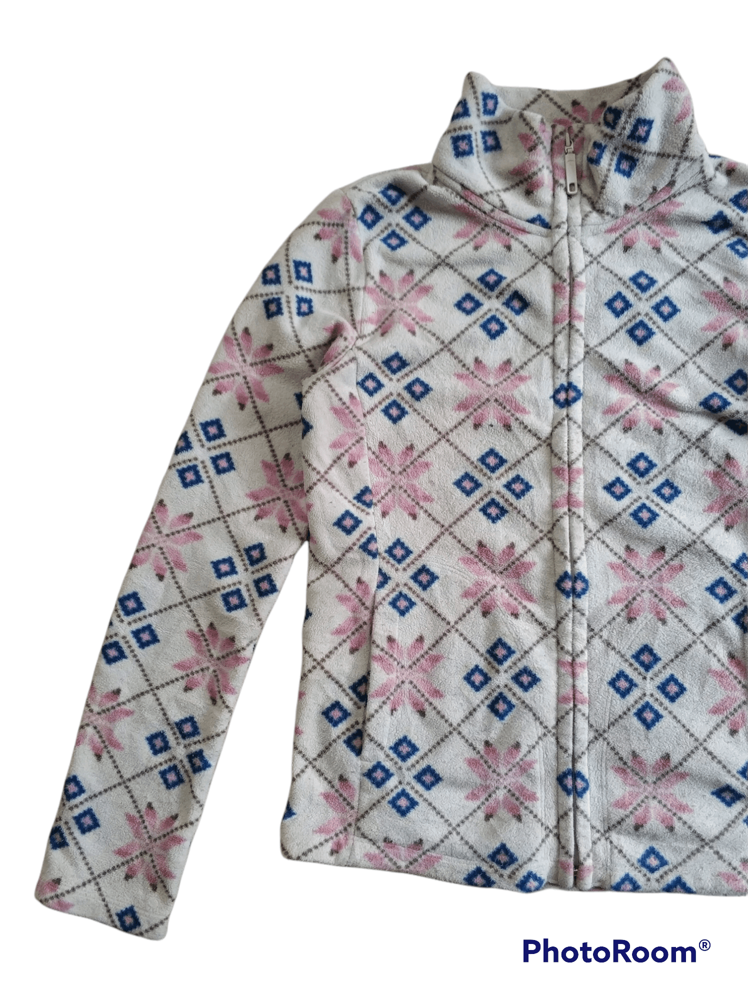 Japanese Brand 🔥Uniqlo Zipper Printed Fleece Size S / US 4 / IT 40 - 4 Thumbnail