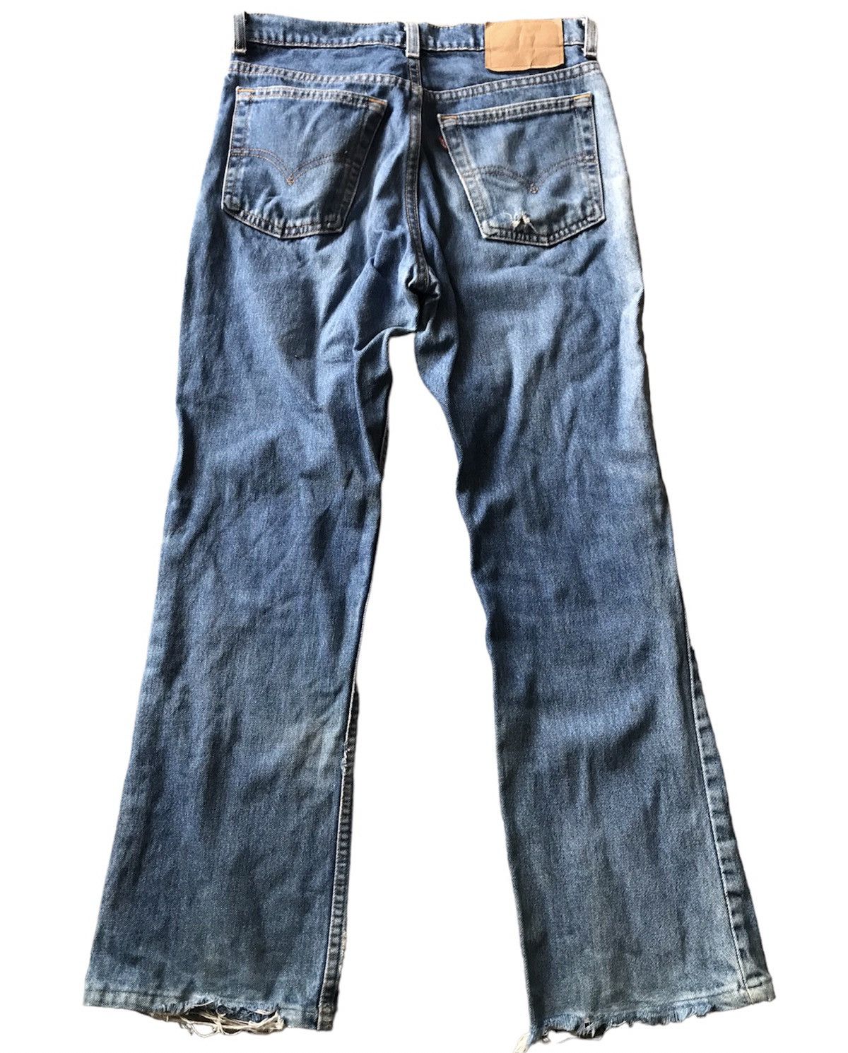 Levi's Flare Vintage Levis 517 Zipper Distressed Made in USA Size US 30 / EU 46 - 2 Thumbnail