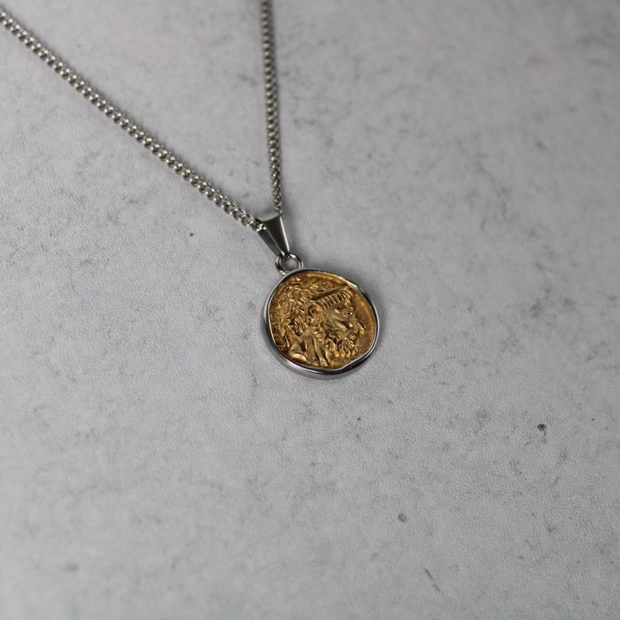 Chain Silver Zeus Pendant Chain Necklace | Grailed