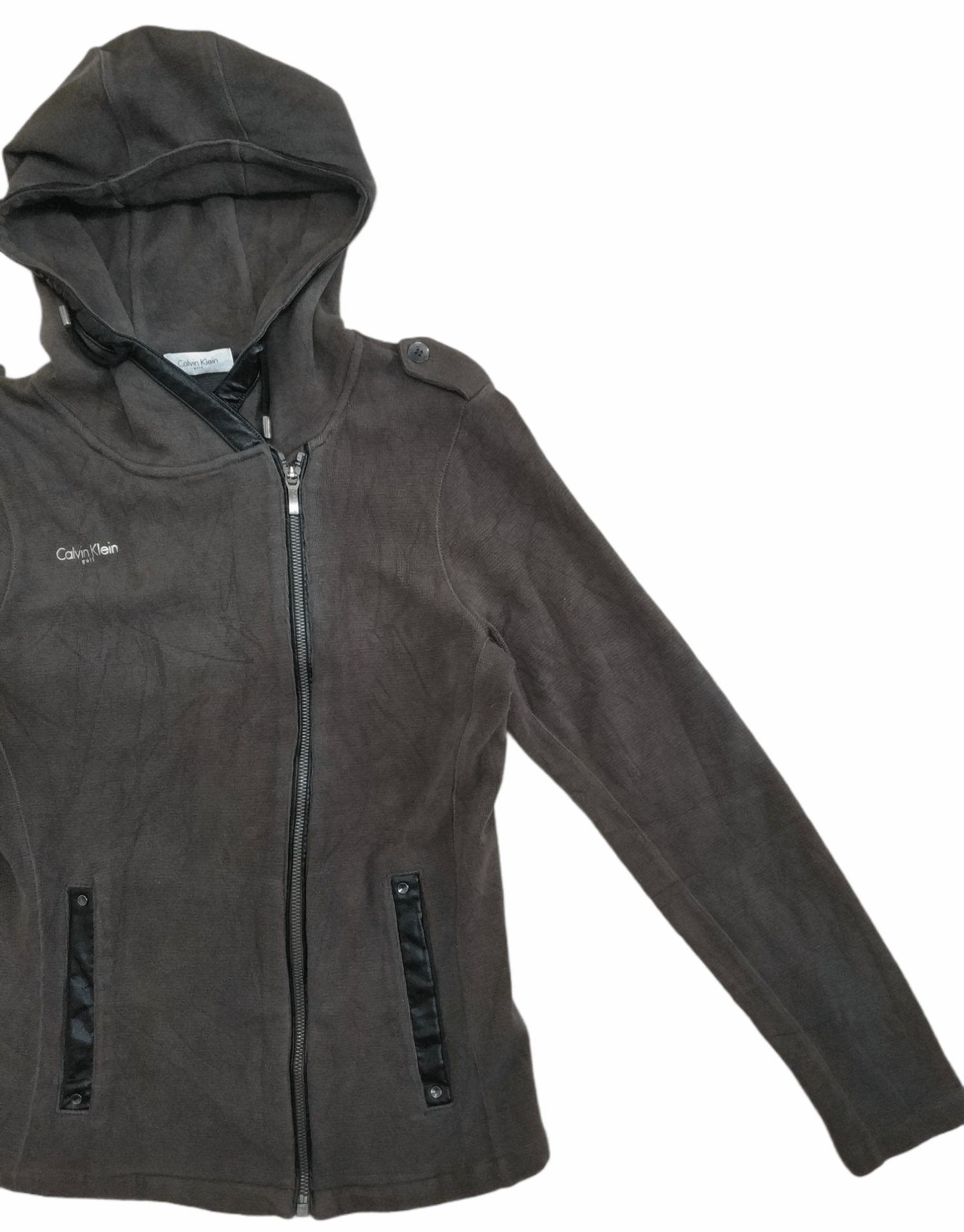 Calvin Klein 🔥Calvin Klein Golf Leather Lining Pullover Zipper Hoodies Size S / US 4 / IT 40 - 2 Thumbnail