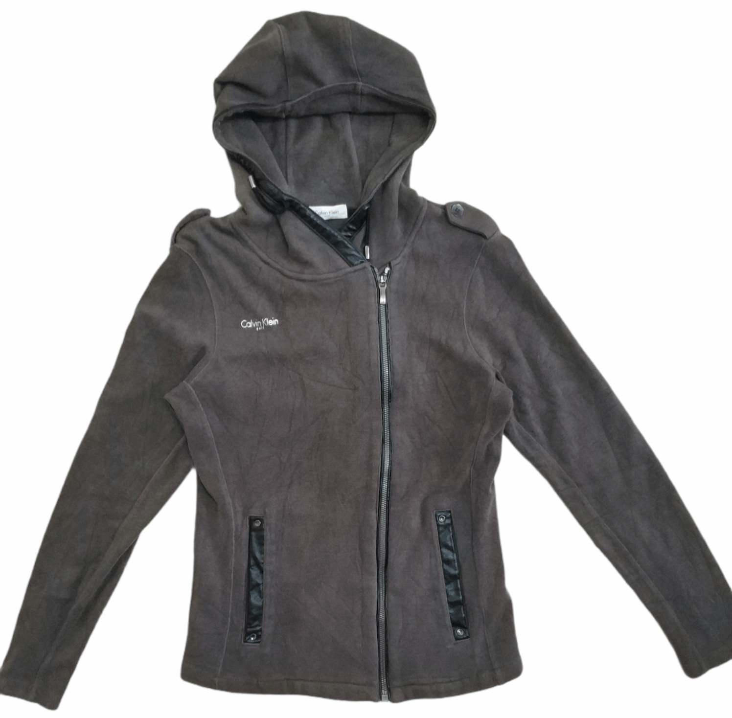 Calvin Klein 🔥Calvin Klein Golf Leather Lining Pullover Zipper Hoodies Size S / US 4 / IT 40 - 1 Thumbnail