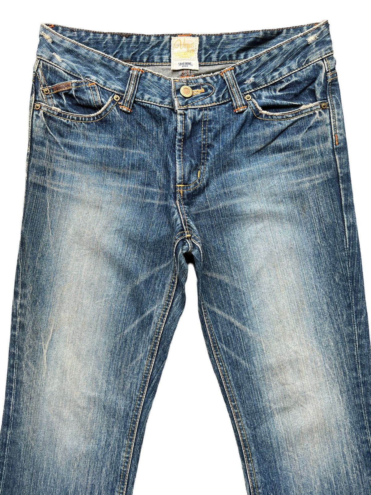 Edwin Edwin Distressed Denim Jeans Flare Jeans 31x32 Size 31" - 4 Thumbnail