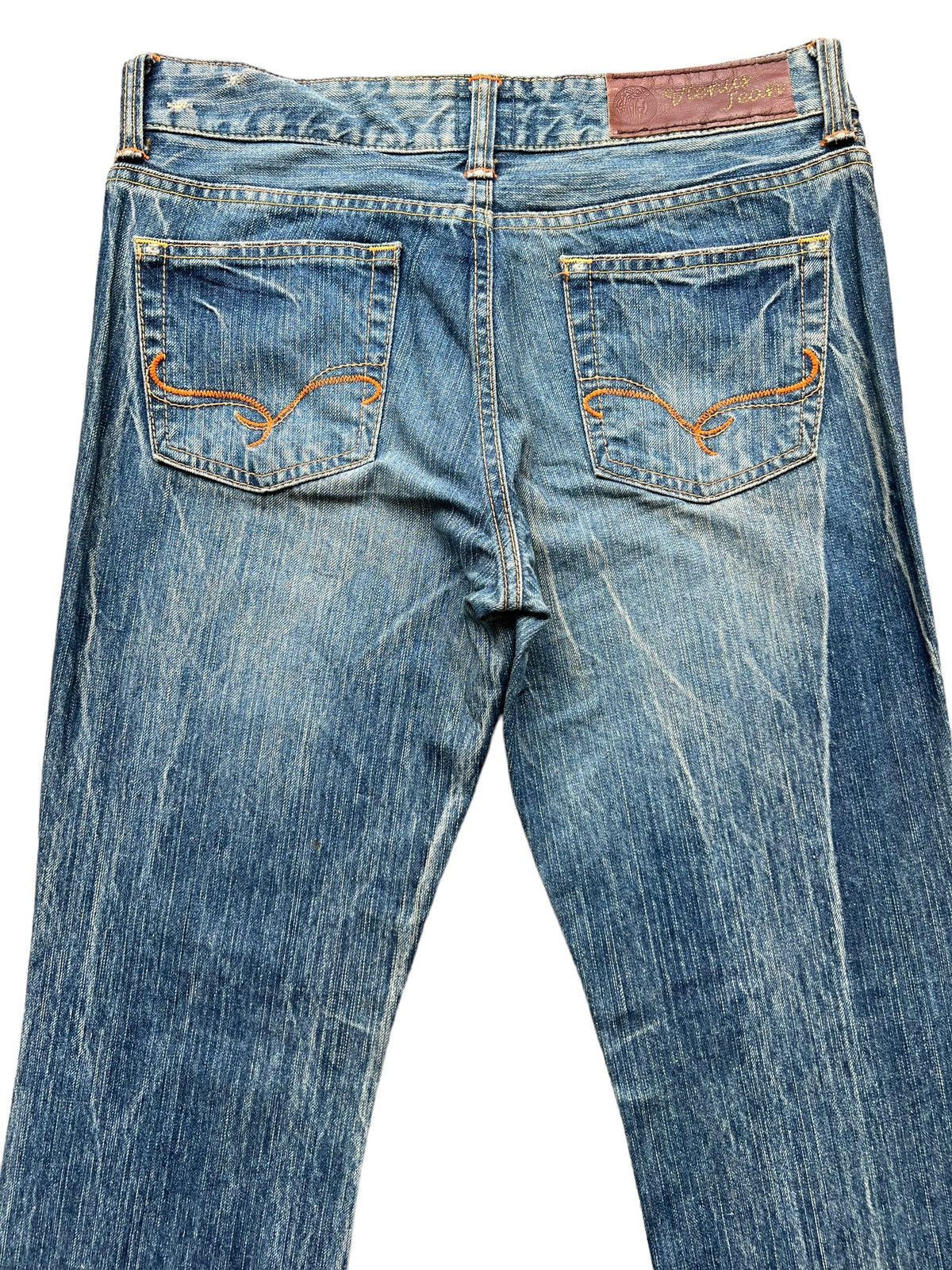 Edwin Edwin Distressed Denim Jeans Flare Jeans 31x32 Size 31" - 6 Thumbnail