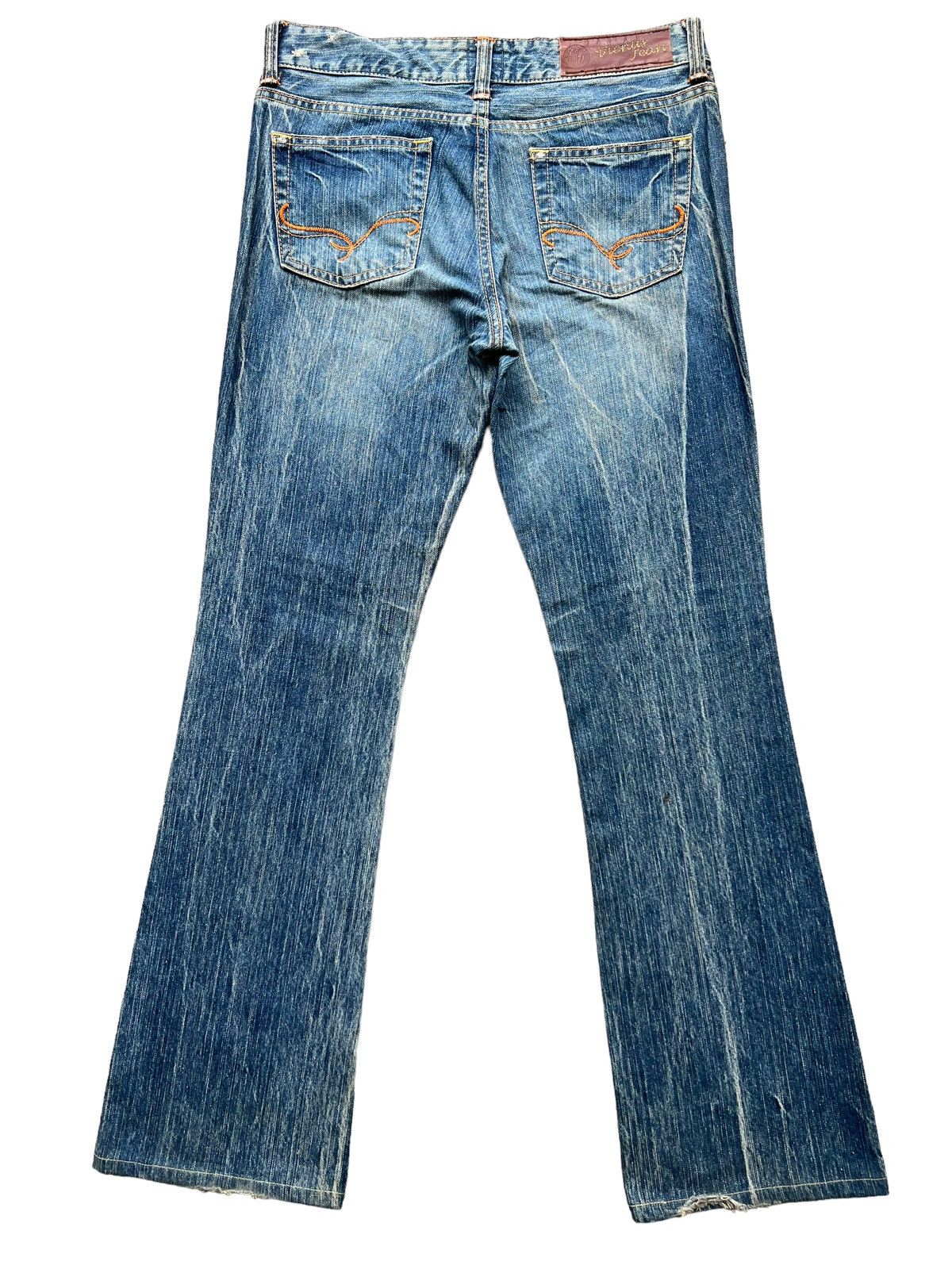 Edwin Edwin Distressed Denim Jeans Flare Jeans 31x32 Size 31" - 3 Thumbnail
