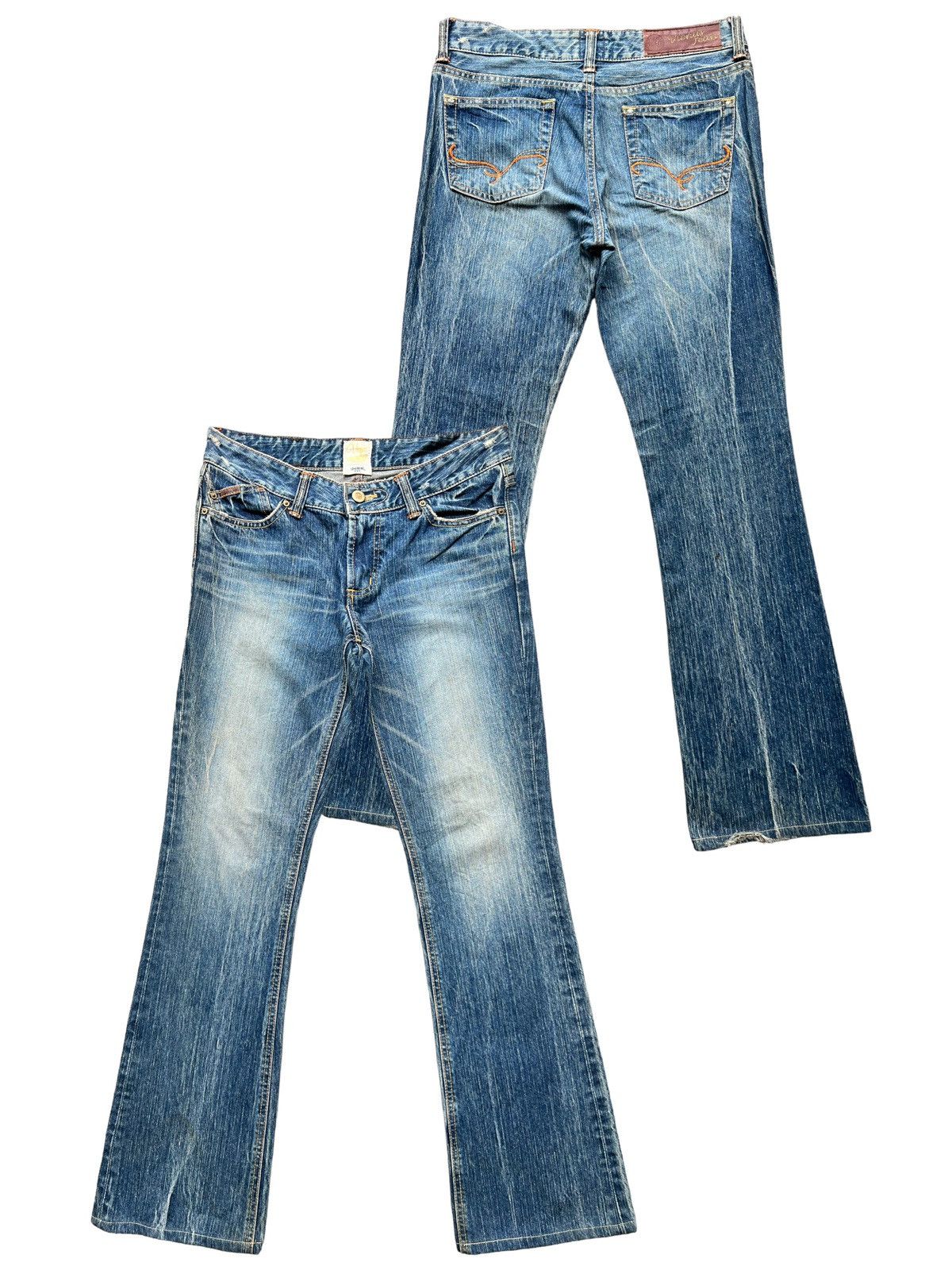 Edwin Edwin Distressed Denim Jeans Flare Jeans 31x32 Size 31" - 1 Thumbnail