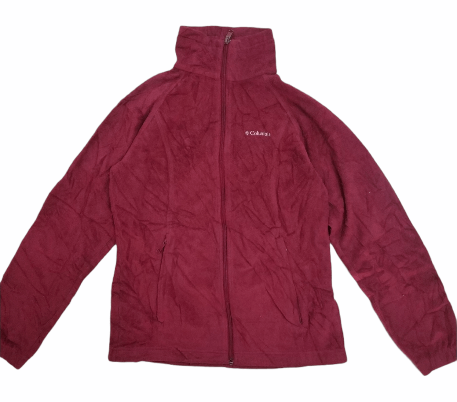 Columbia 🔥Red Columbia Fleece Zipper Jacket Size M / US 6-8 / IT 42-44 - 1 Thumbnail