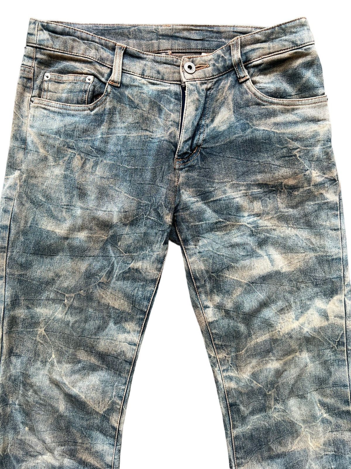 Beauty Beast × Japanese Brand Japanese Faded Distressed Denim Camo Jeans 30x29 Size 30" / US 8 / IT 44 - 3 Thumbnail