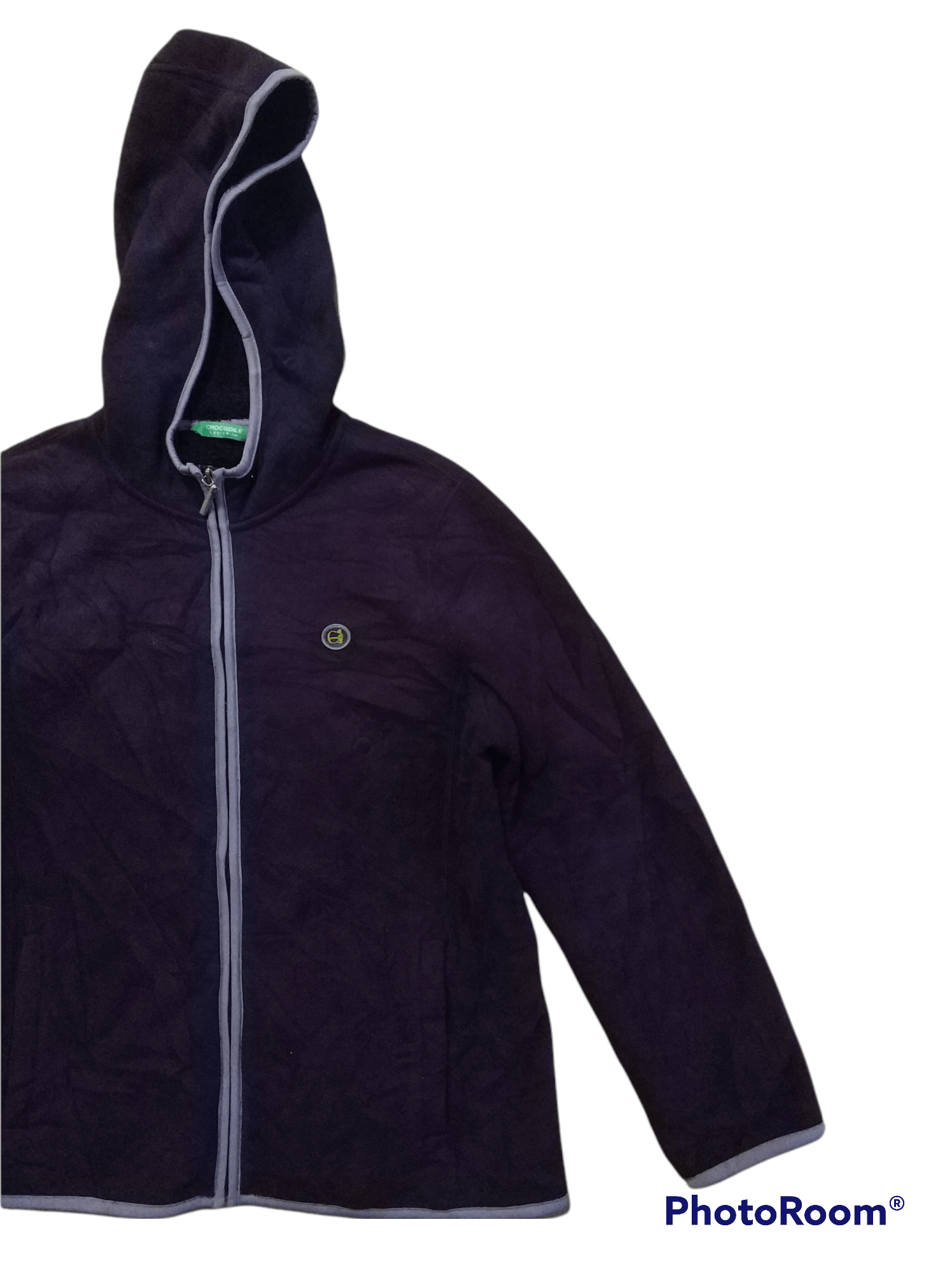 Japanese Brand 🔥Purple Crocodile Ladies Fleece Hoodie Size M / US 6-8 / IT 42-44 - 3 Thumbnail