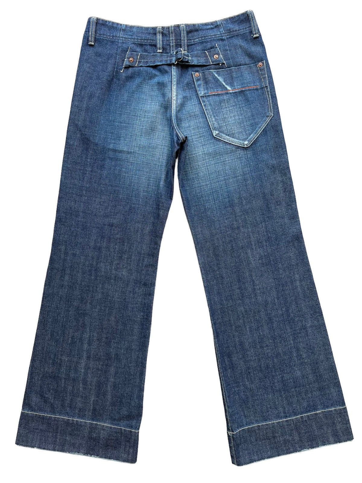 Ralph Lauren Vintage Ralph Lauren Wide Leg Baggy Flare Jeans 32x31 Size 32" / US 10 / IT 46 - 3 Thumbnail