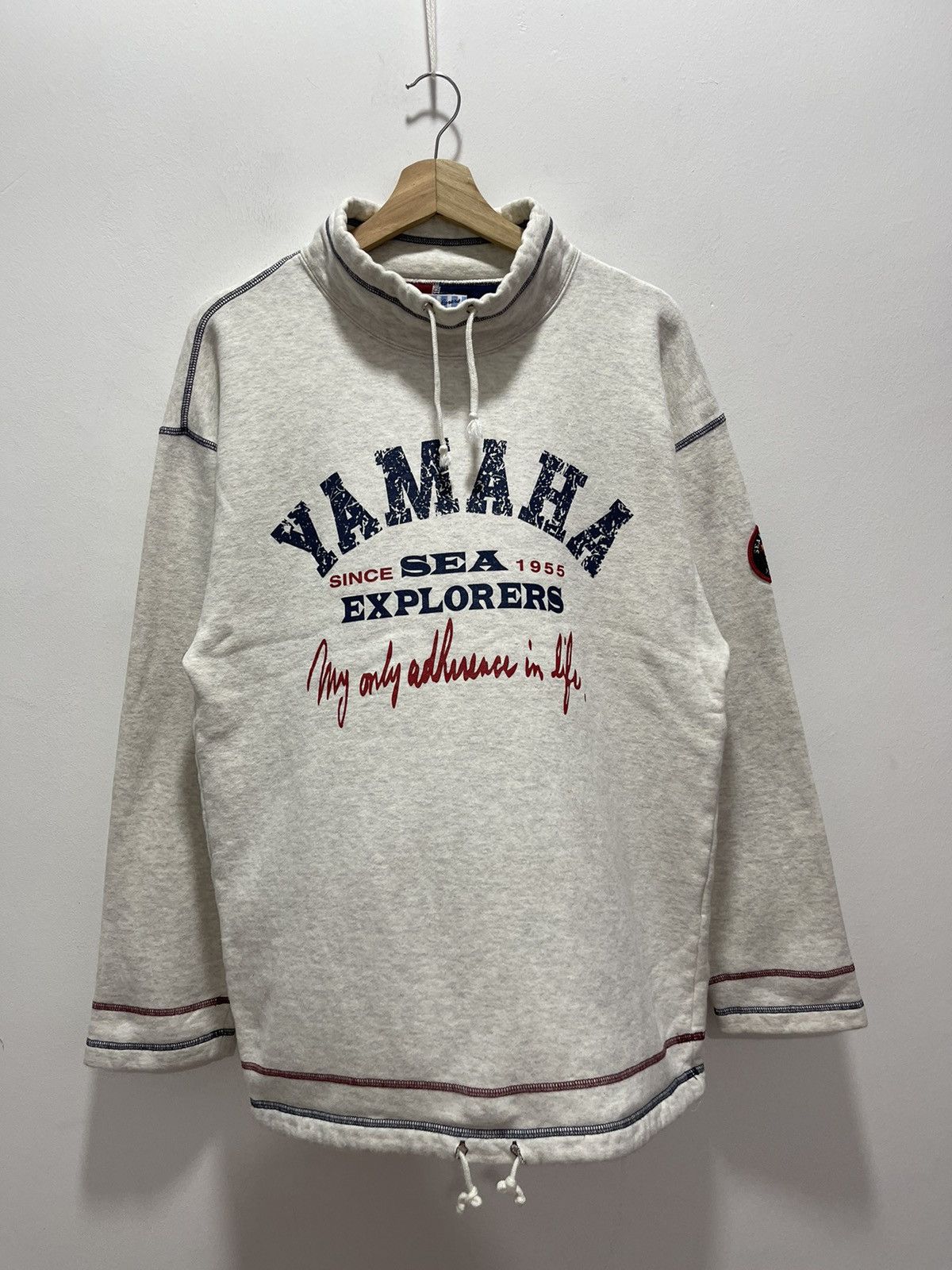 Sports Specialties × Yamaha VINTAGE YAMAHA SEA EXPLORERS SPELLOUT MOCKNECK SWEATSHIRT Size US L / EU 52-54 / 3 - 1 Thumbnail