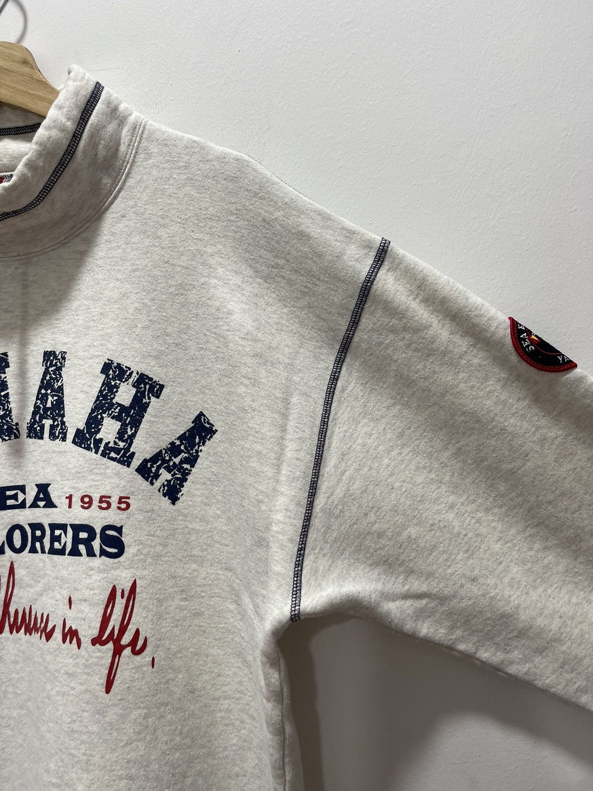 Sports Specialties × Yamaha VINTAGE YAMAHA SEA EXPLORERS SPELLOUT MOCKNECK SWEATSHIRT Size US L / EU 52-54 / 3 - 3 Thumbnail
