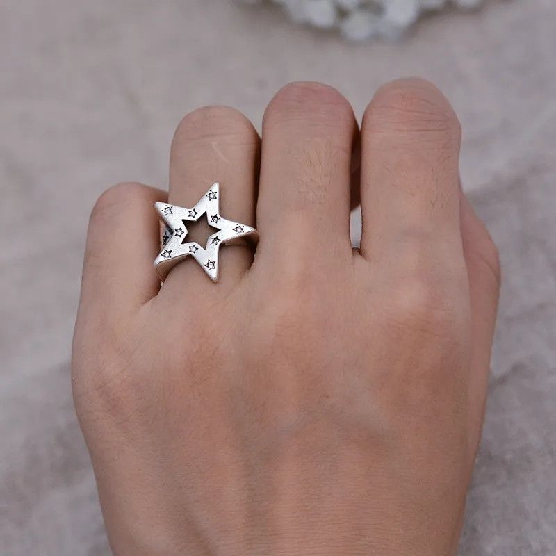 Jewelry Star Shiny Ring Size ONE SIZE - 2 Thumbnail