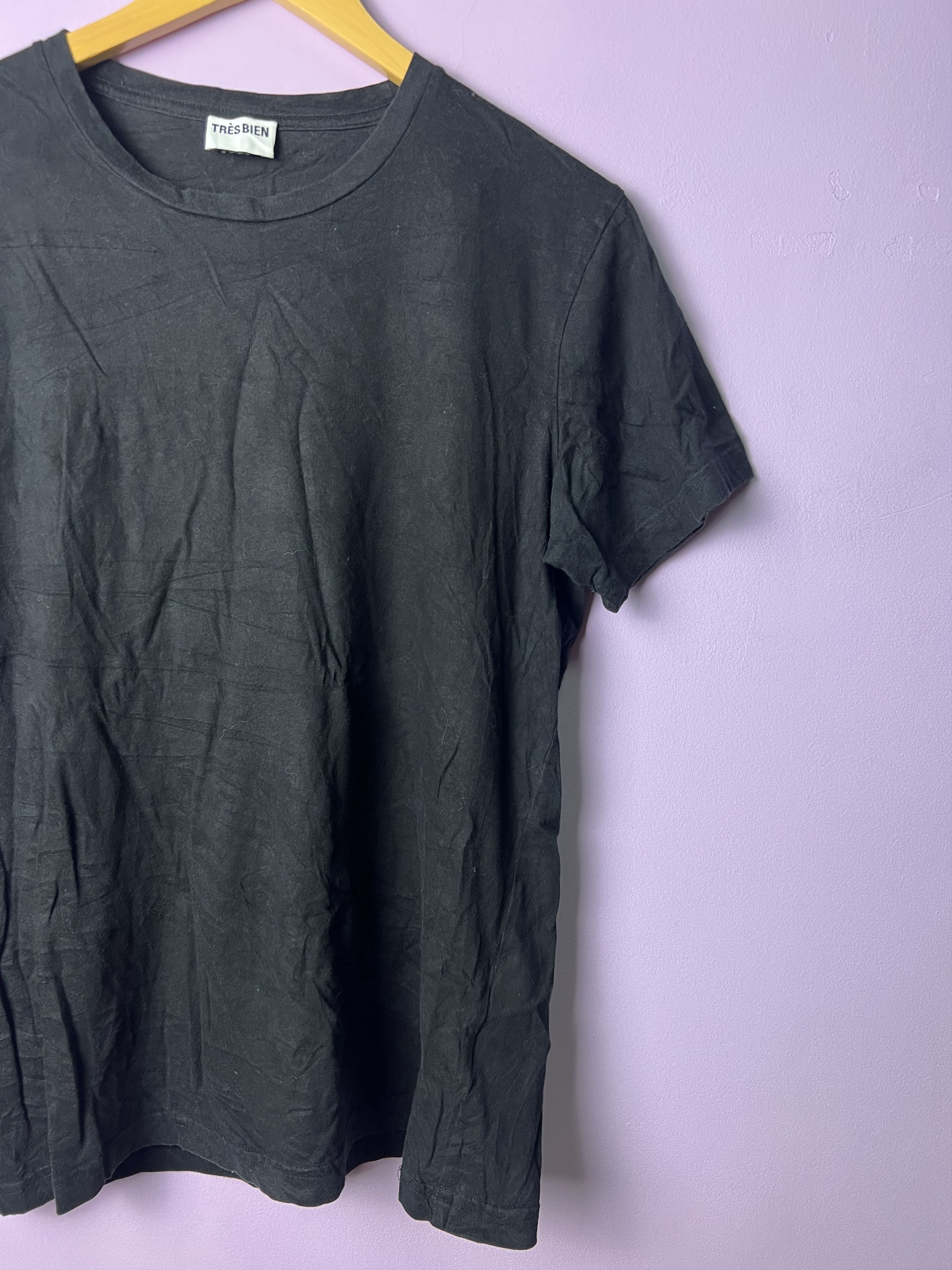 Tres Bien 🔥Vintage Tres Bien Blank Black Tees Size US M / EU 48-50 / 2 - 5 Thumbnail