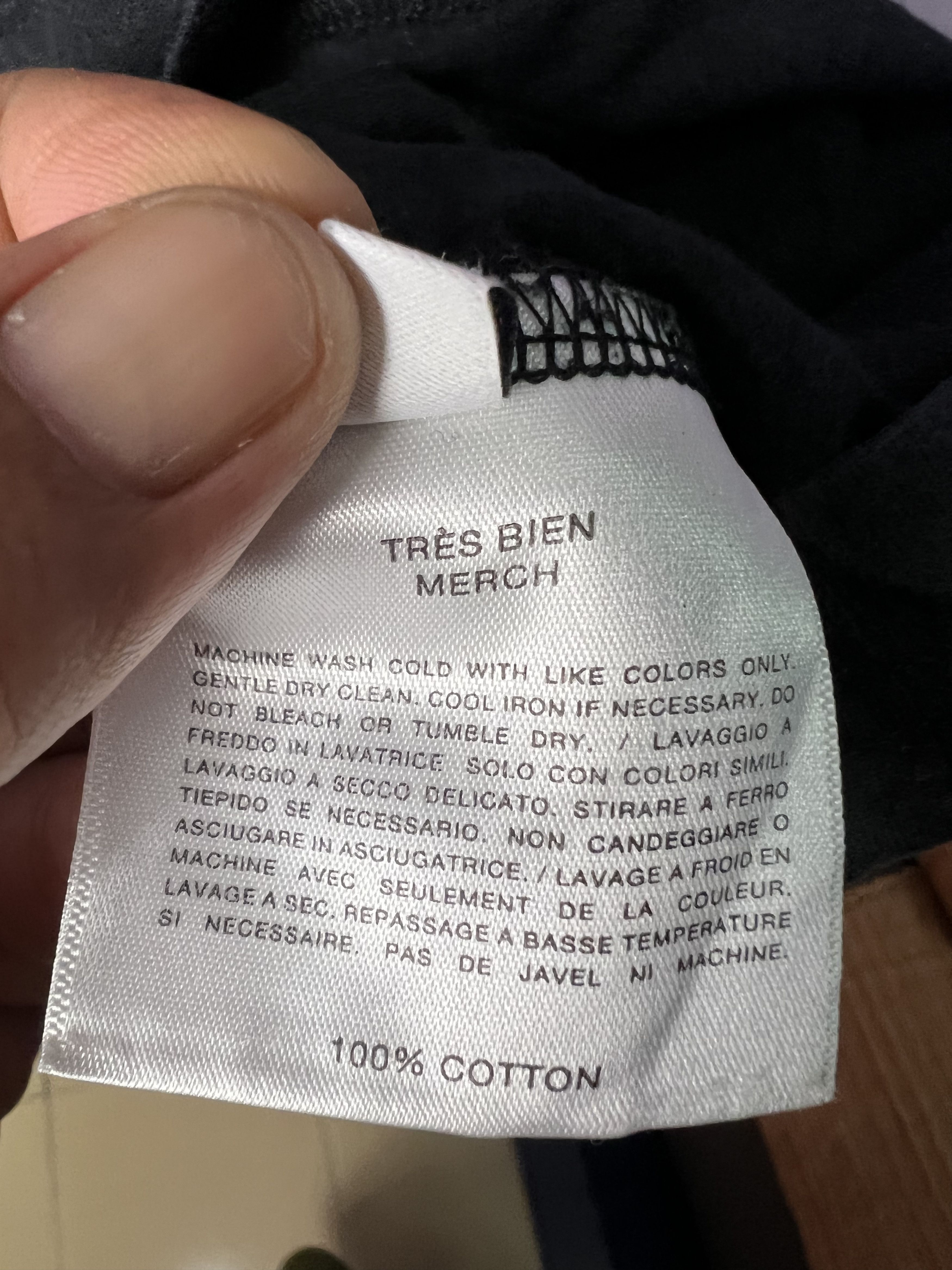 Tres Bien 🔥Vintage Tres Bien Blank Black Tees Size US M / EU 48-50 / 2 - 10 Thumbnail