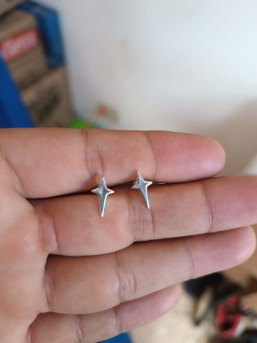 Jewelry 4 Point Star Stud Earring Size ONE SIZE - 2 Thumbnail