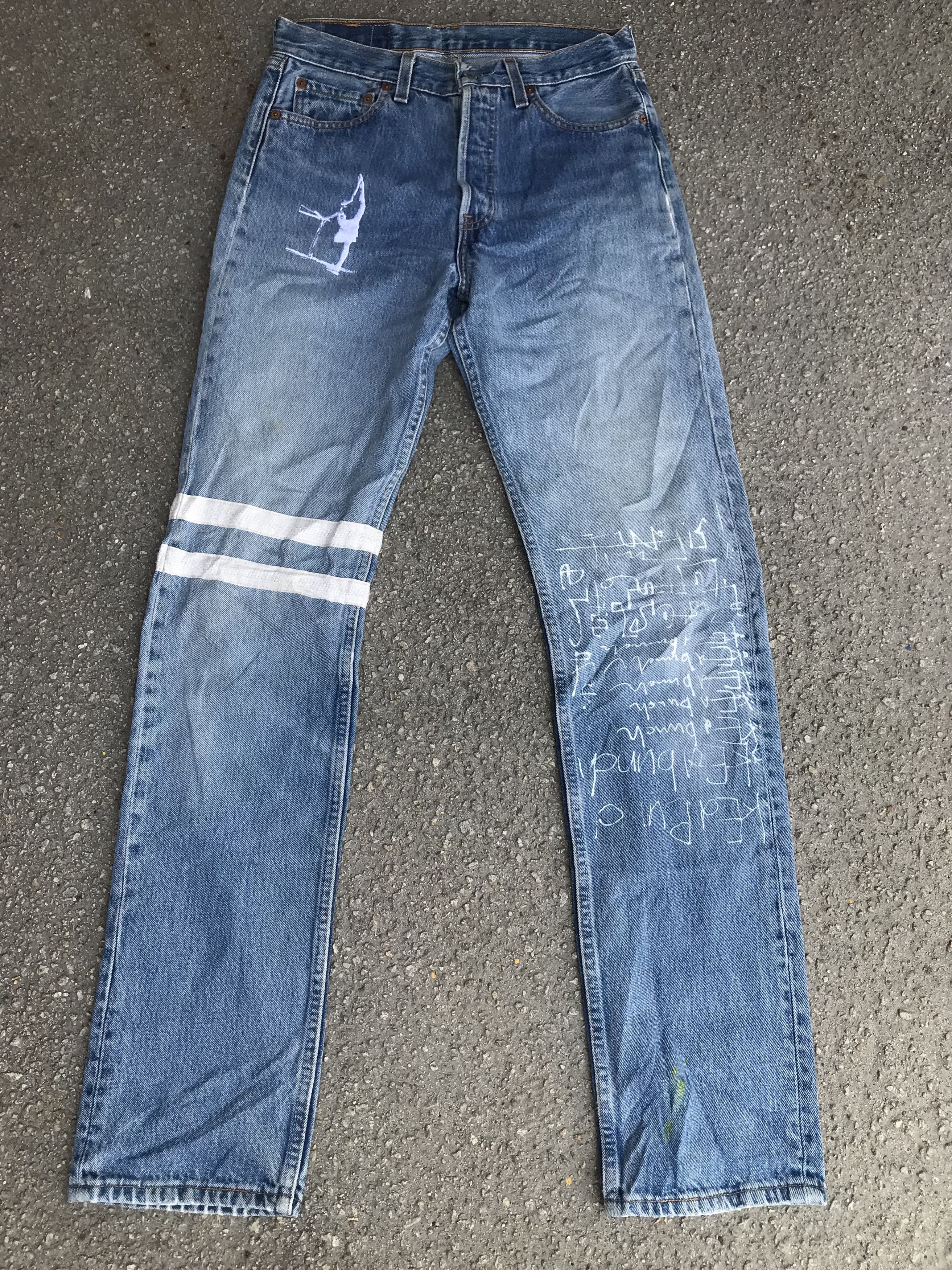 Levi's Levis 501 Buttonfly X Naked Bunch Made in USA Size US 30 / EU 46 - 1 Thumbnail