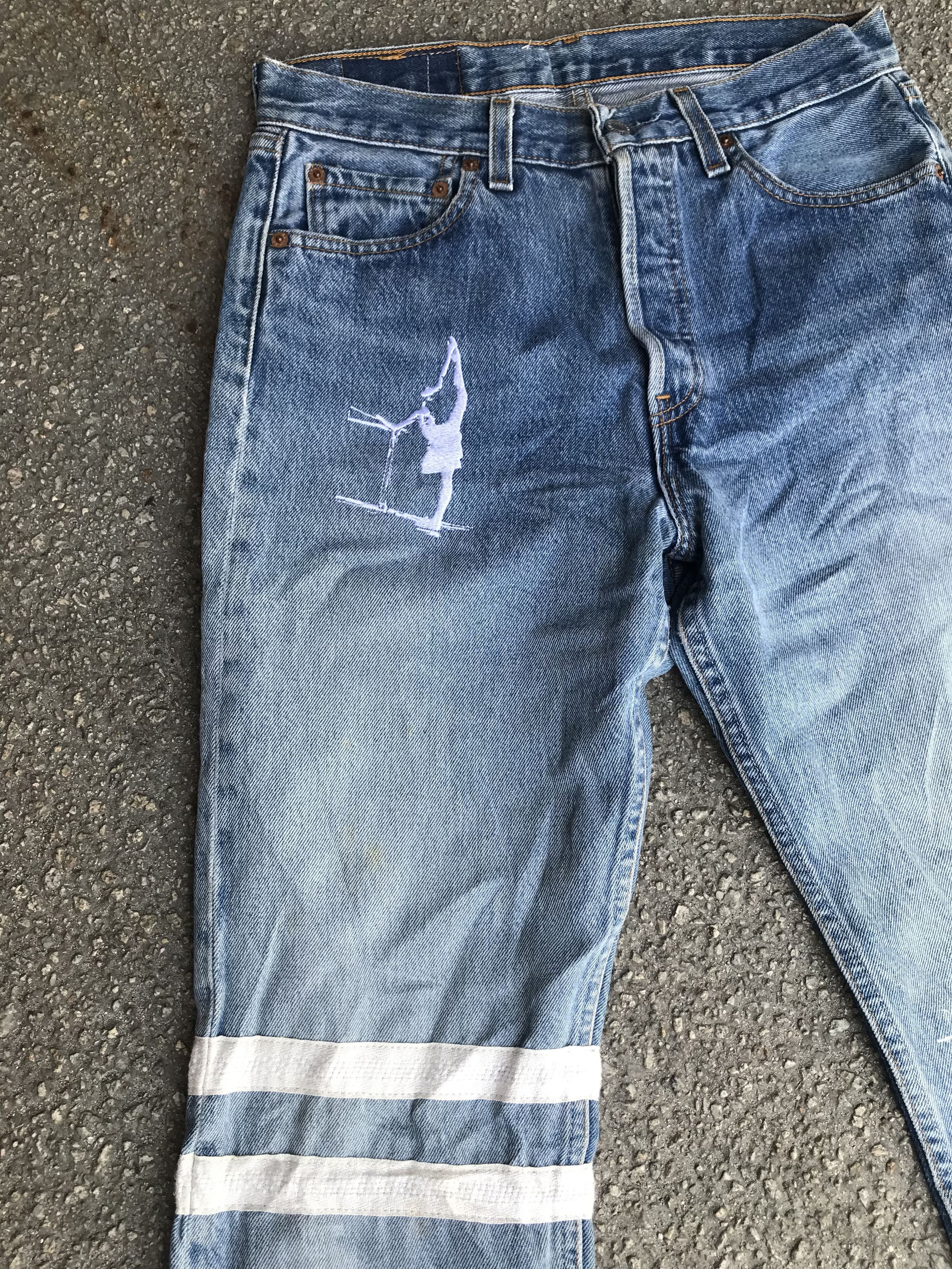 Levi's Levis 501 Buttonfly X Naked Bunch Made in USA Size US 30 / EU 46 - 4 Thumbnail