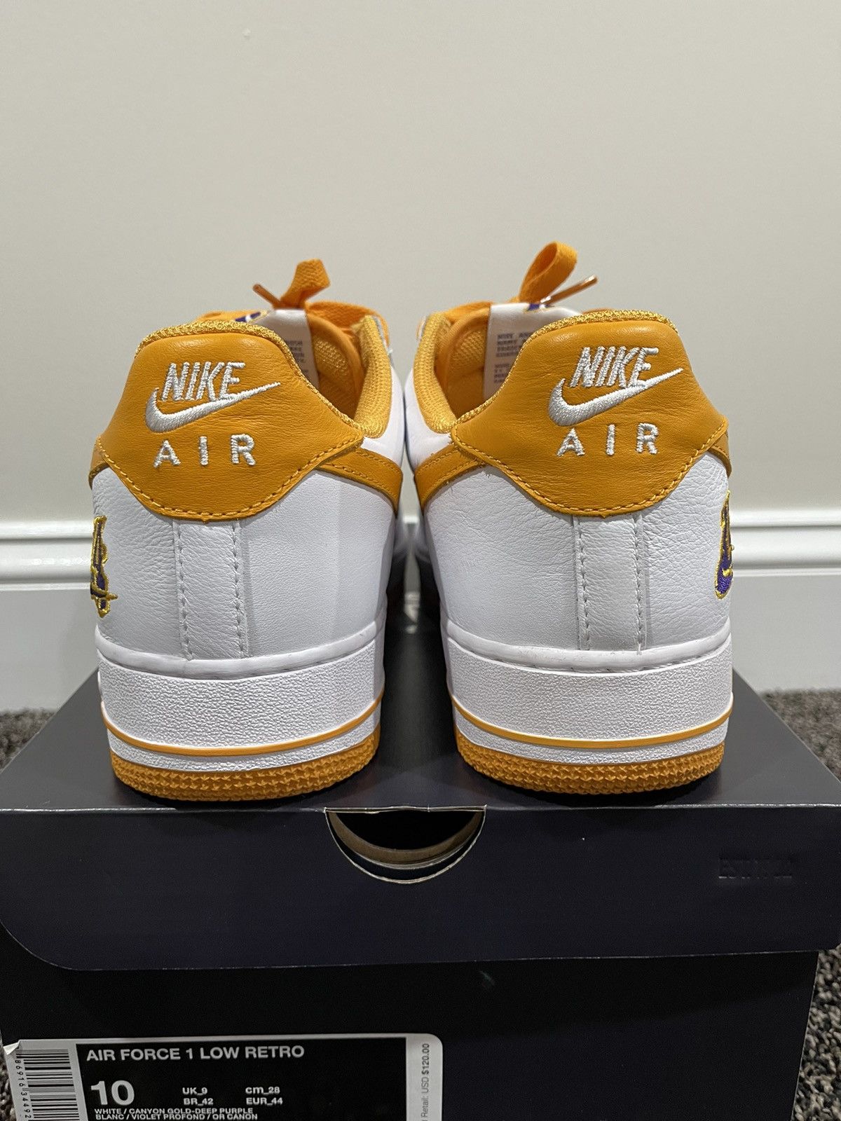 Nike Nike Air Force 1 Low Los Angeles LA White / Orange 2016 Size US 10 / EU 43 - 5 Thumbnail