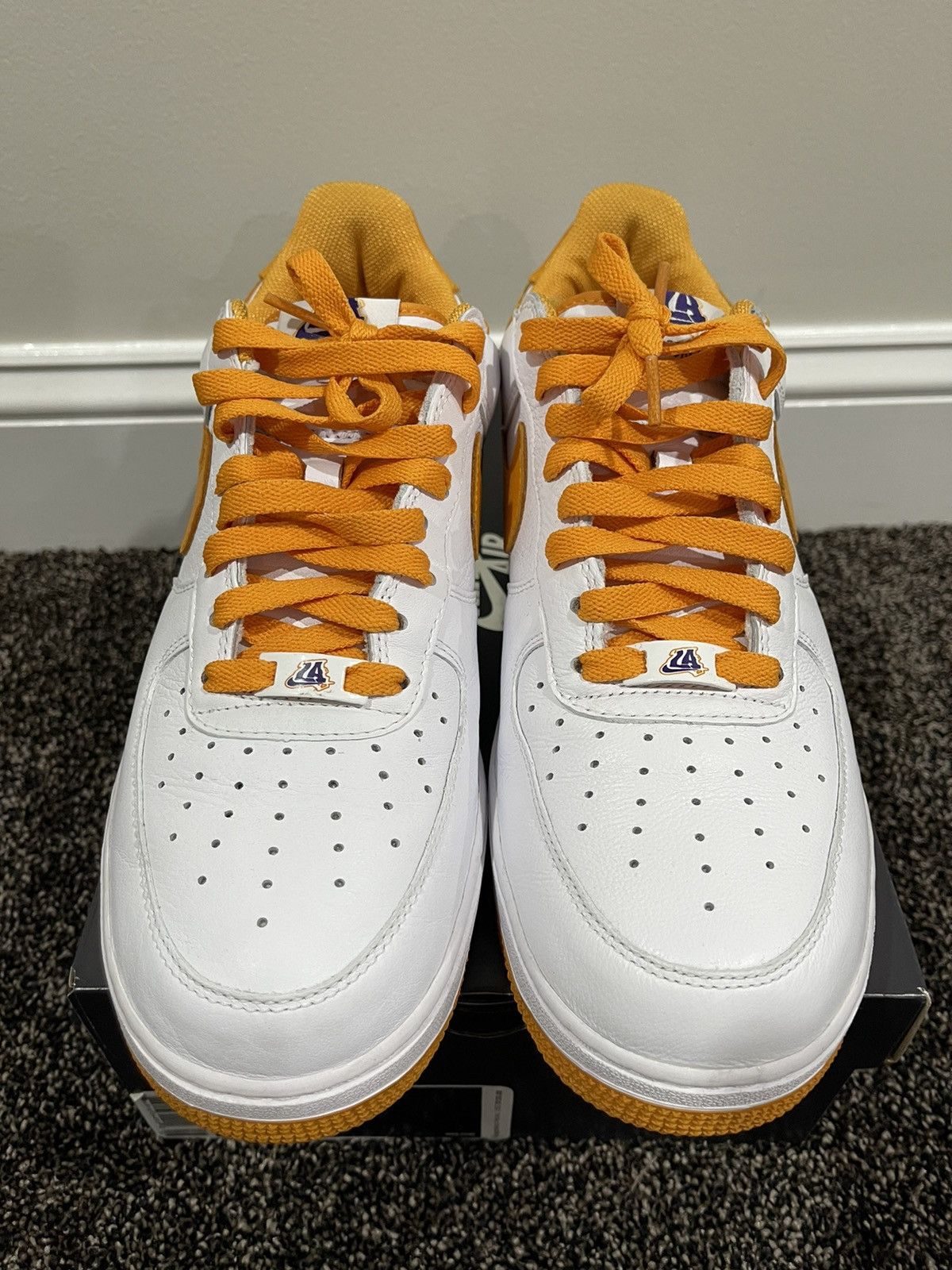 Nike Nike Air Force 1 Low Los Angeles LA White / Orange 2016 Size US 10 / EU 43 - 3 Thumbnail