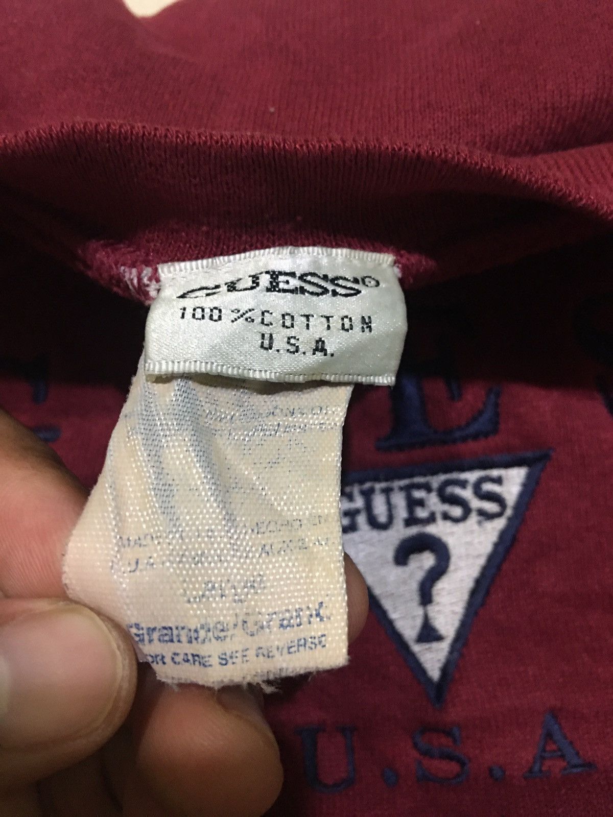 Guess × Vintage 90s Vintage Guess usa big logo Streetwear Sweatshirt Size US L / EU 52-54 / 3 - 10 Thumbnail
