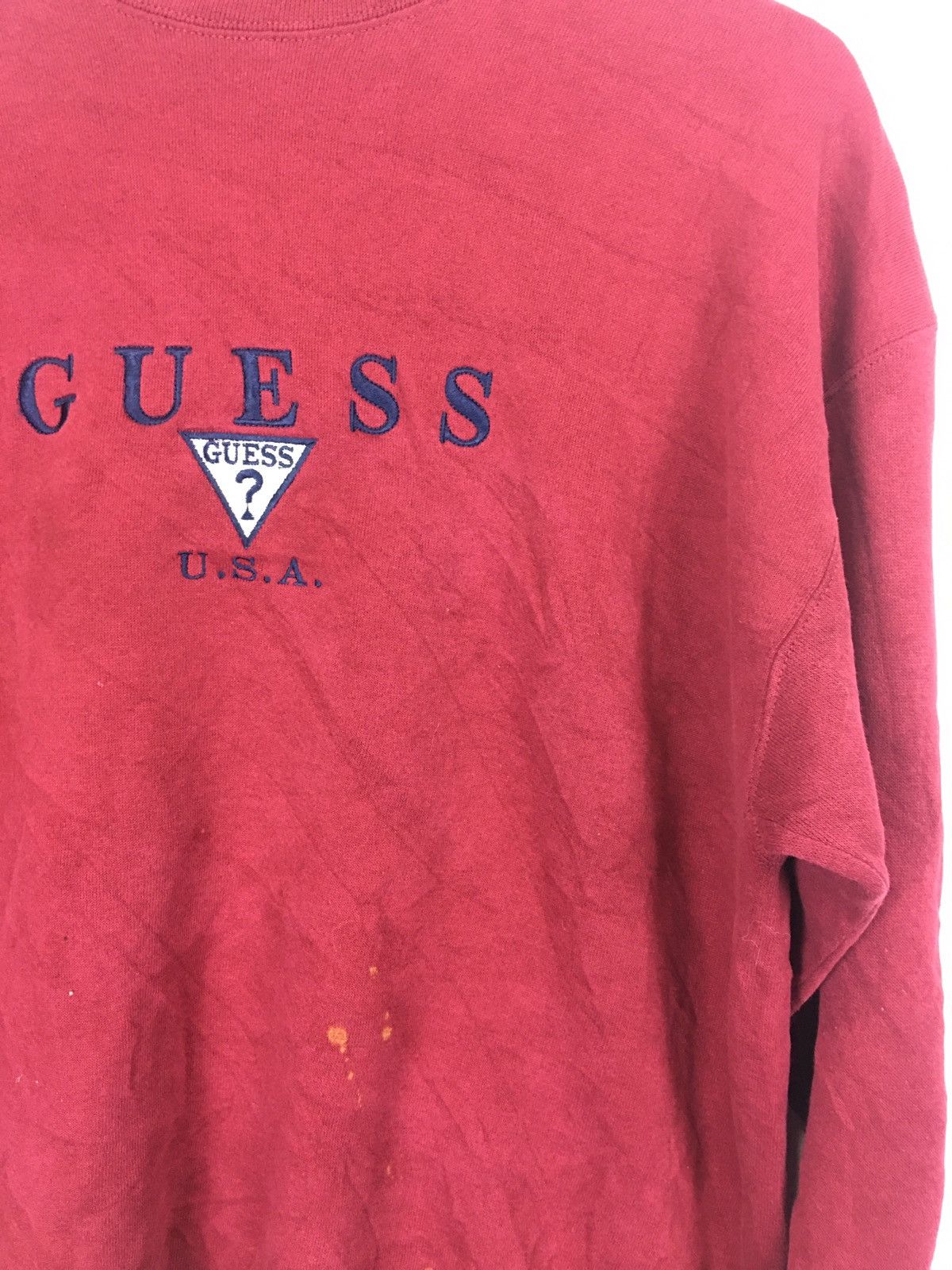 Guess × Vintage 90s Vintage Guess usa big logo Streetwear Sweatshirt Size US L / EU 52-54 / 3 - 9 Thumbnail