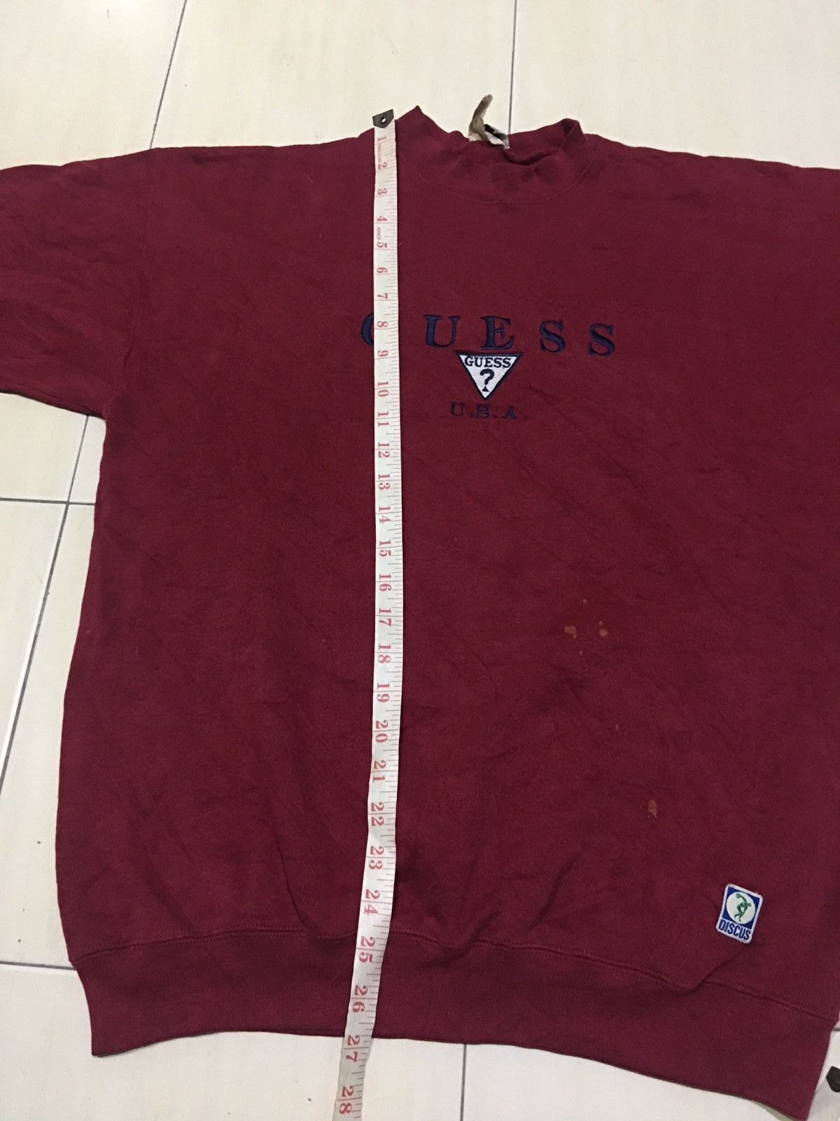 Guess × Vintage 90s Vintage Guess usa big logo Streetwear Sweatshirt Size US L / EU 52-54 / 3 - 12 Thumbnail
