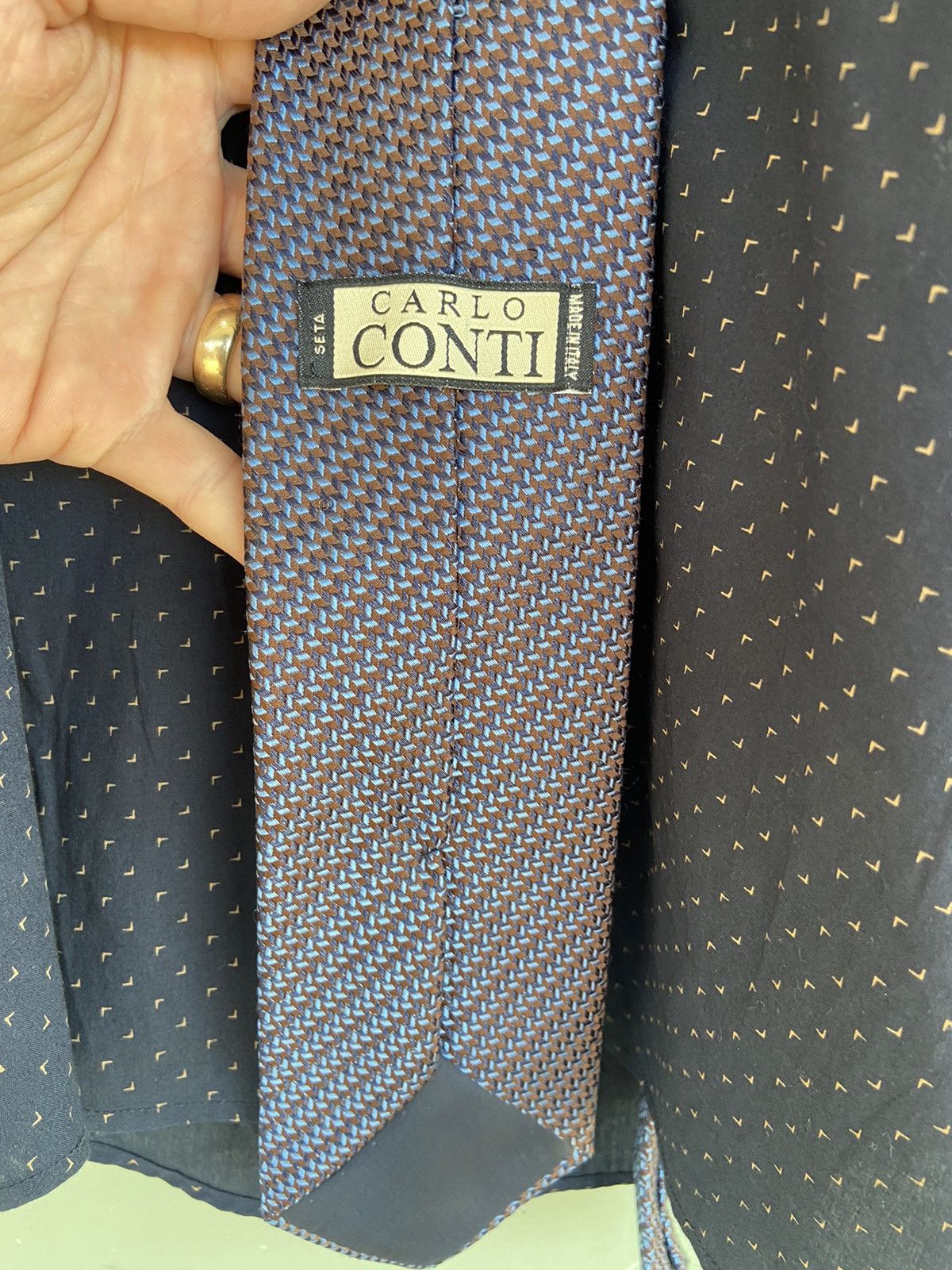 Japanese Brand Man’s Tie. Carlo Continue. Made in Italy Size ONE SIZE - 2 Thumbnail