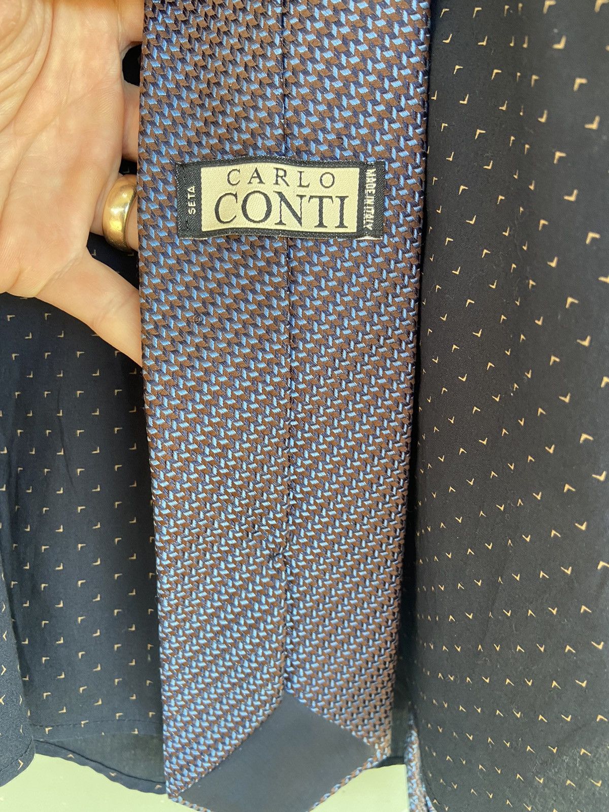 Japanese Brand Man’s Tie. Carlo Continue. Made in Italy Size ONE SIZE - 1 Thumbnail