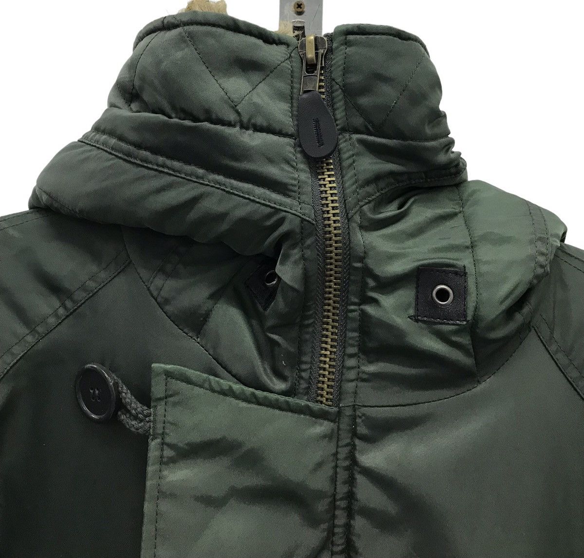 If Six Was Nine × Japanese Brand Vintage Dog House Fur Hoodie Military Jacket SIZE L Size US L / EU 52-54 / 3 - 3 Thumbnail
