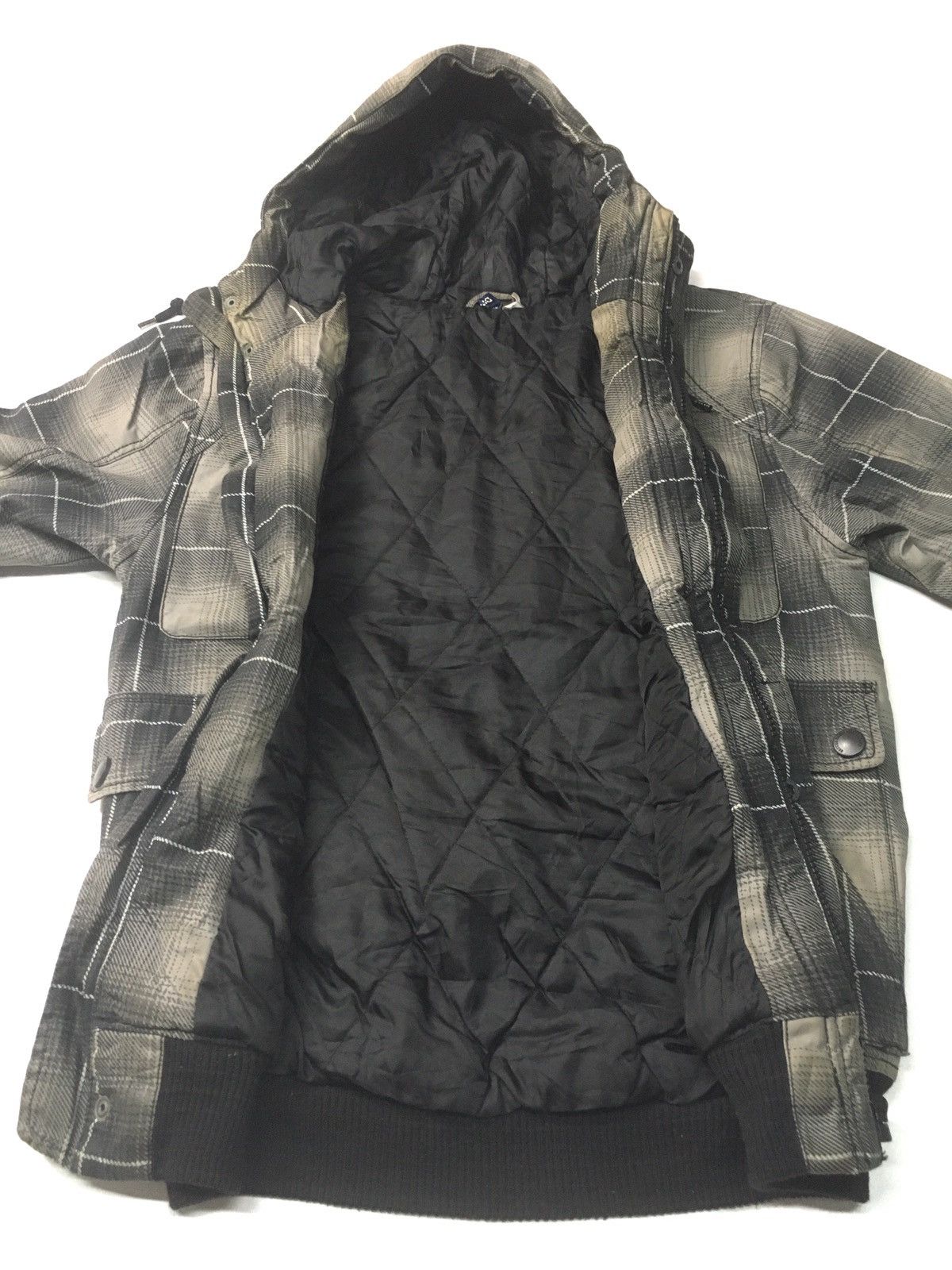 Divided × H&M × Japanese Brand Vintage divided wool hoodie checkered bomber jacket Size US S / EU 44-46 / 1 - 8 Thumbnail